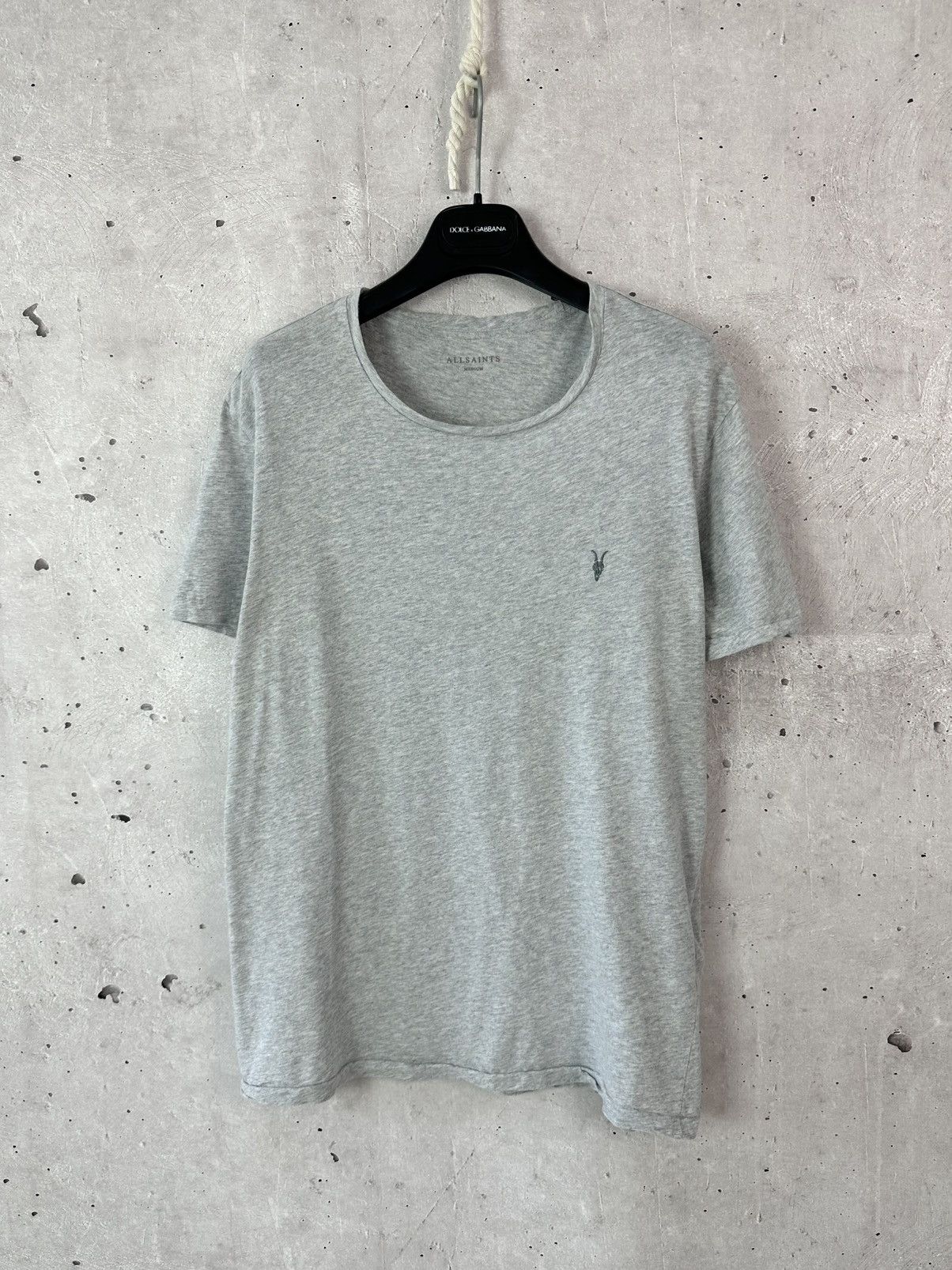 Allsaints × Vintage AllSaints Cotton Tonic Crew Neck Grey Men’s T-shirt Size US M / EU 48-50 / 2 - 1 Thumbnail
