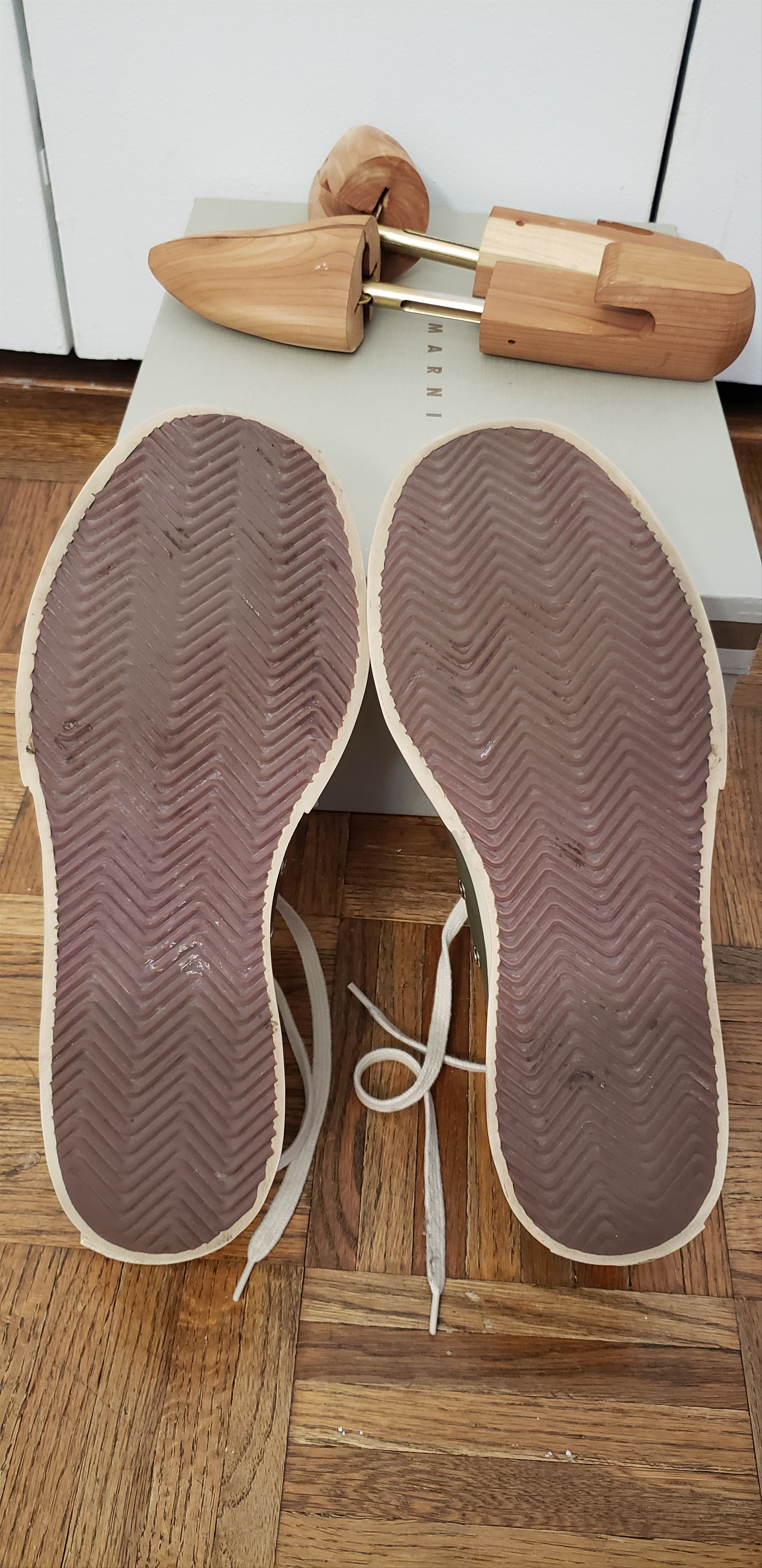 Marni $790 FW21 Pablo Leather Sneakers w/ chunky platform sole Size US 9 / EU 42 - 8 Thumbnail