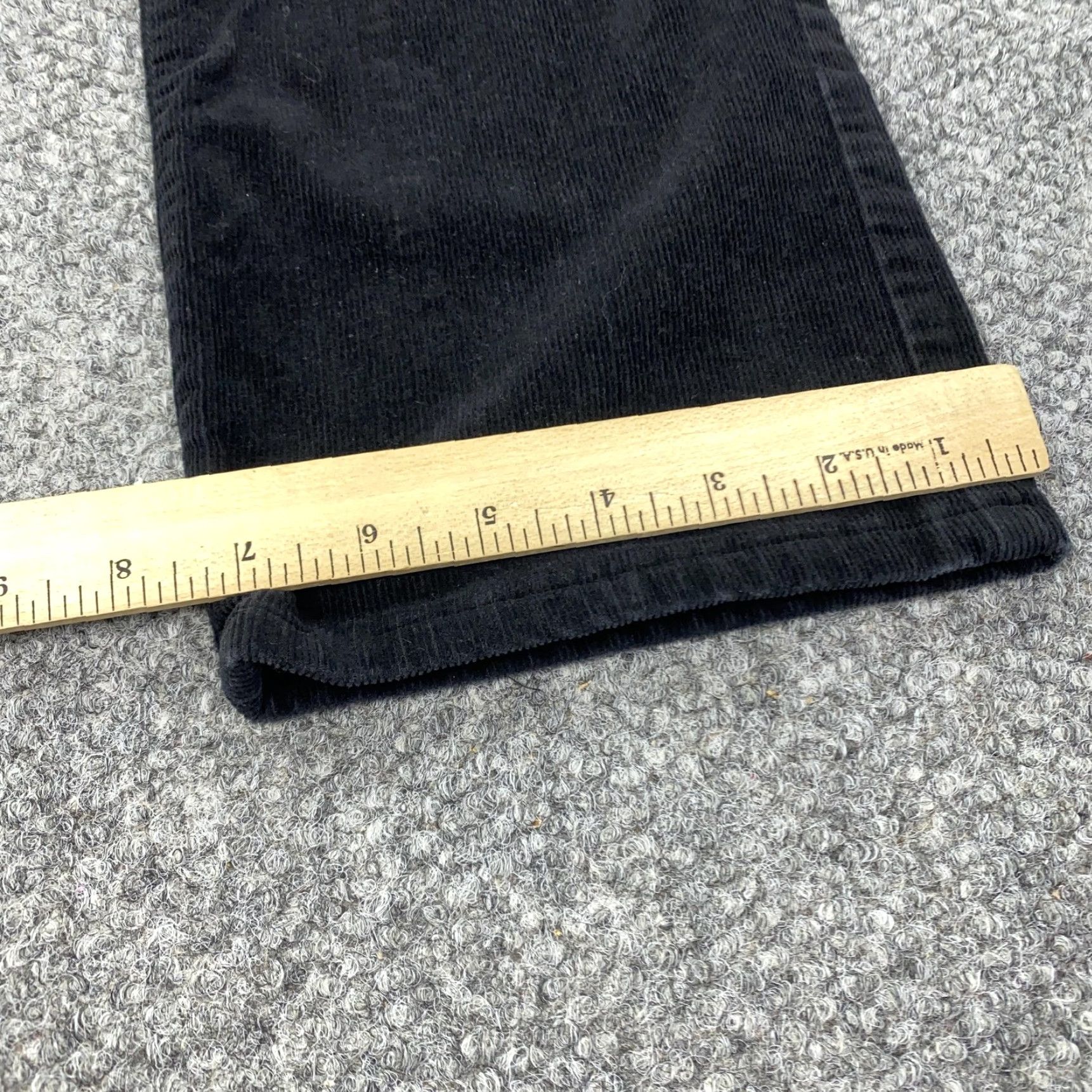 Talbots Talbots Heritage Pants Jeans Womens 8P Black Corduroy Straight Leg Stretch Pockets Zip Casual Womens Size 30" / US 8 / IT 44 - 7 Thumbnail