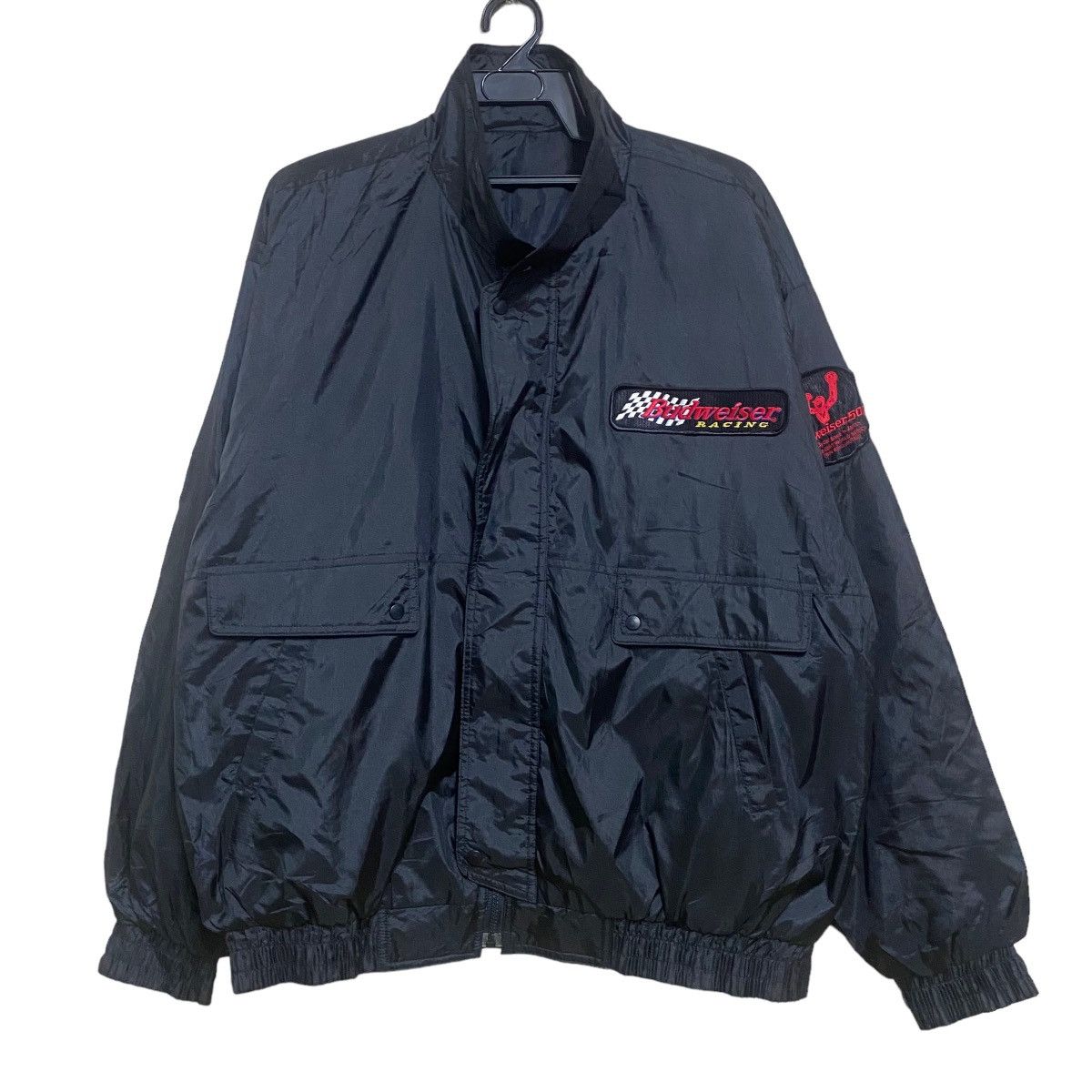Vintage Vintage 1998 Budweiser Racing Bomber Jacket Size US XL / EU 56 / 4 - 1 Thumbnail
