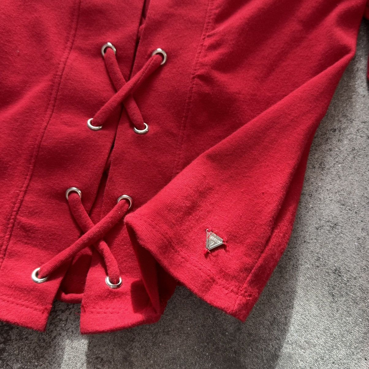 20471120 × Japanese Brand Guess Vintage Y2K Lace Up Avant Garde Long Sleeve Size S / US 4 / IT 40 - 8 Thumbnail
