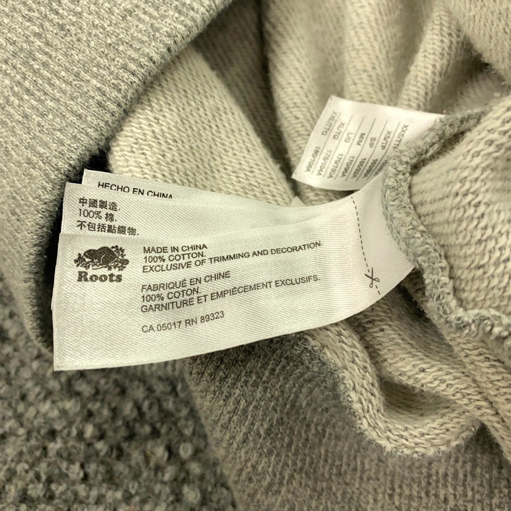 Roots VINTAGE Roots Zip Hoodie Mens Large Gray Sweatshirt Embroidered Sports Size US L / EU 52-54 / 3 - 5 Thumbnail