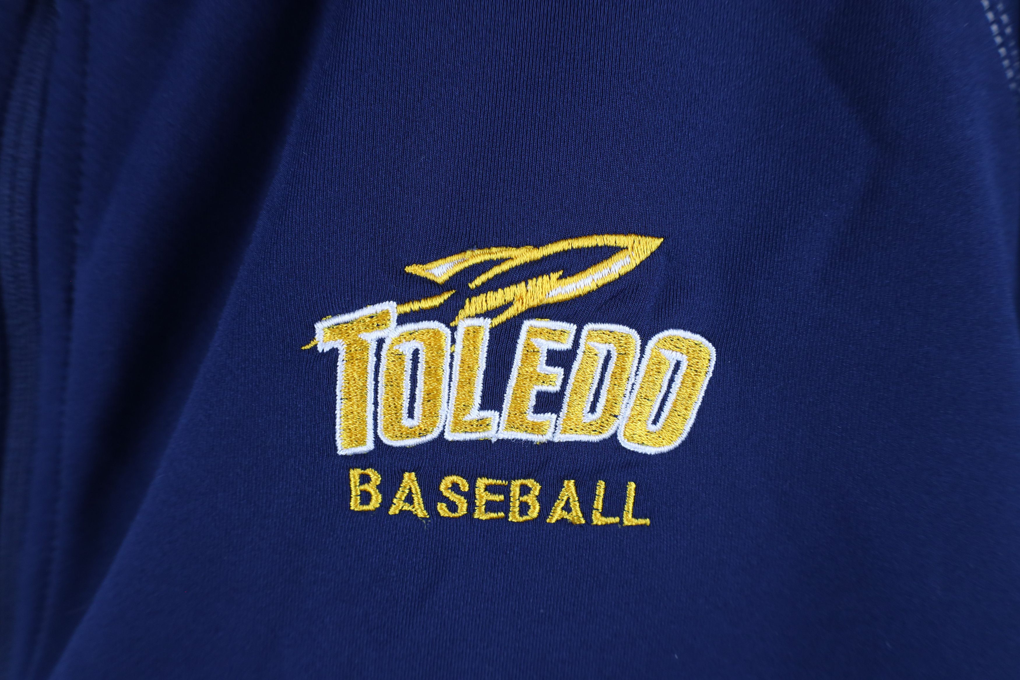 Nike × Vintage Nike Issued University of Toledo Baseball Half Zip Jacket Size US L / EU 52-54 / 3 - 4 Thumbnail