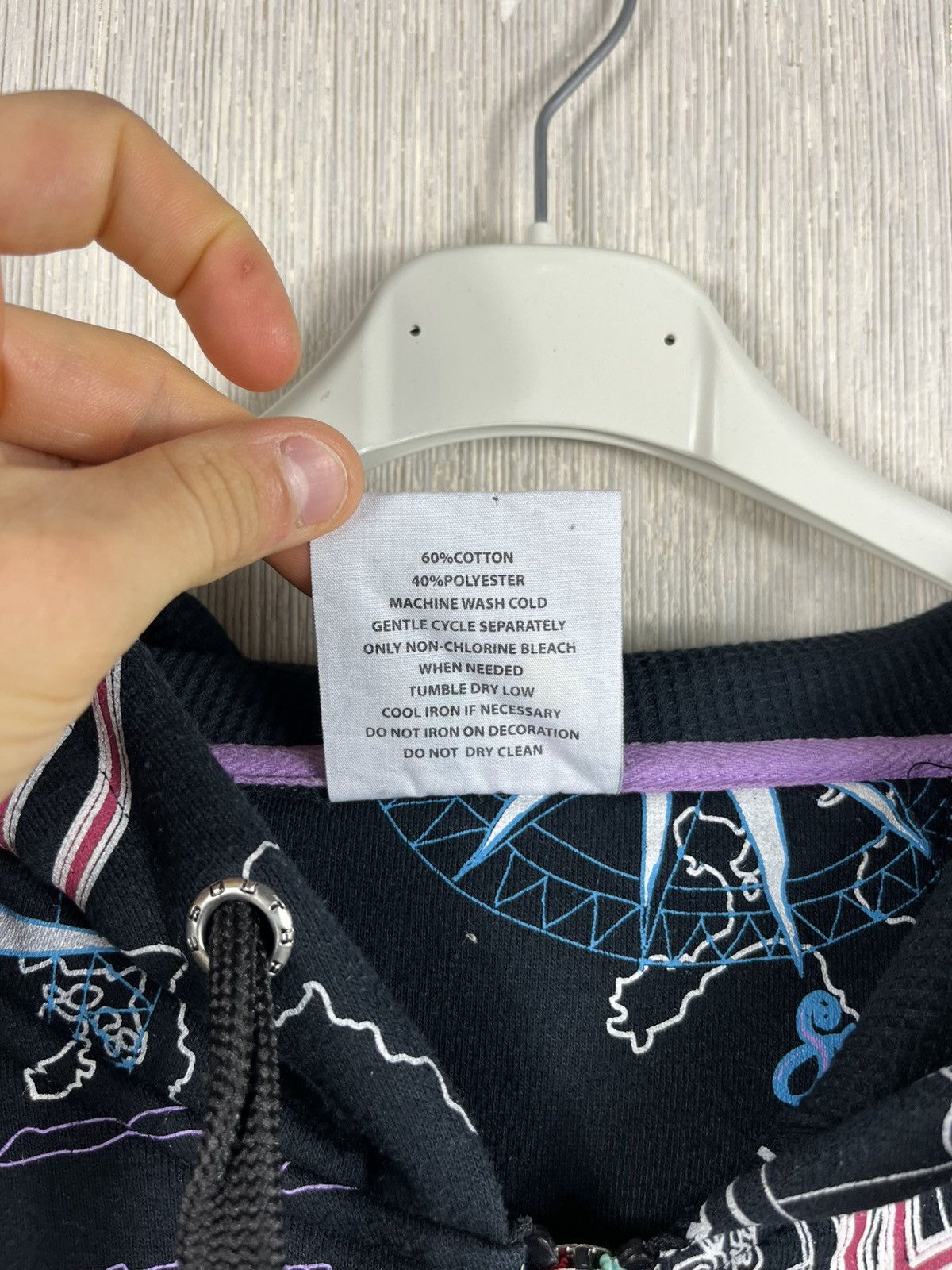 Southpole Vintage South Pole y2k all over print full zip hoodie baggy Size US XL / EU 56 / 4 - 17 Thumbnail