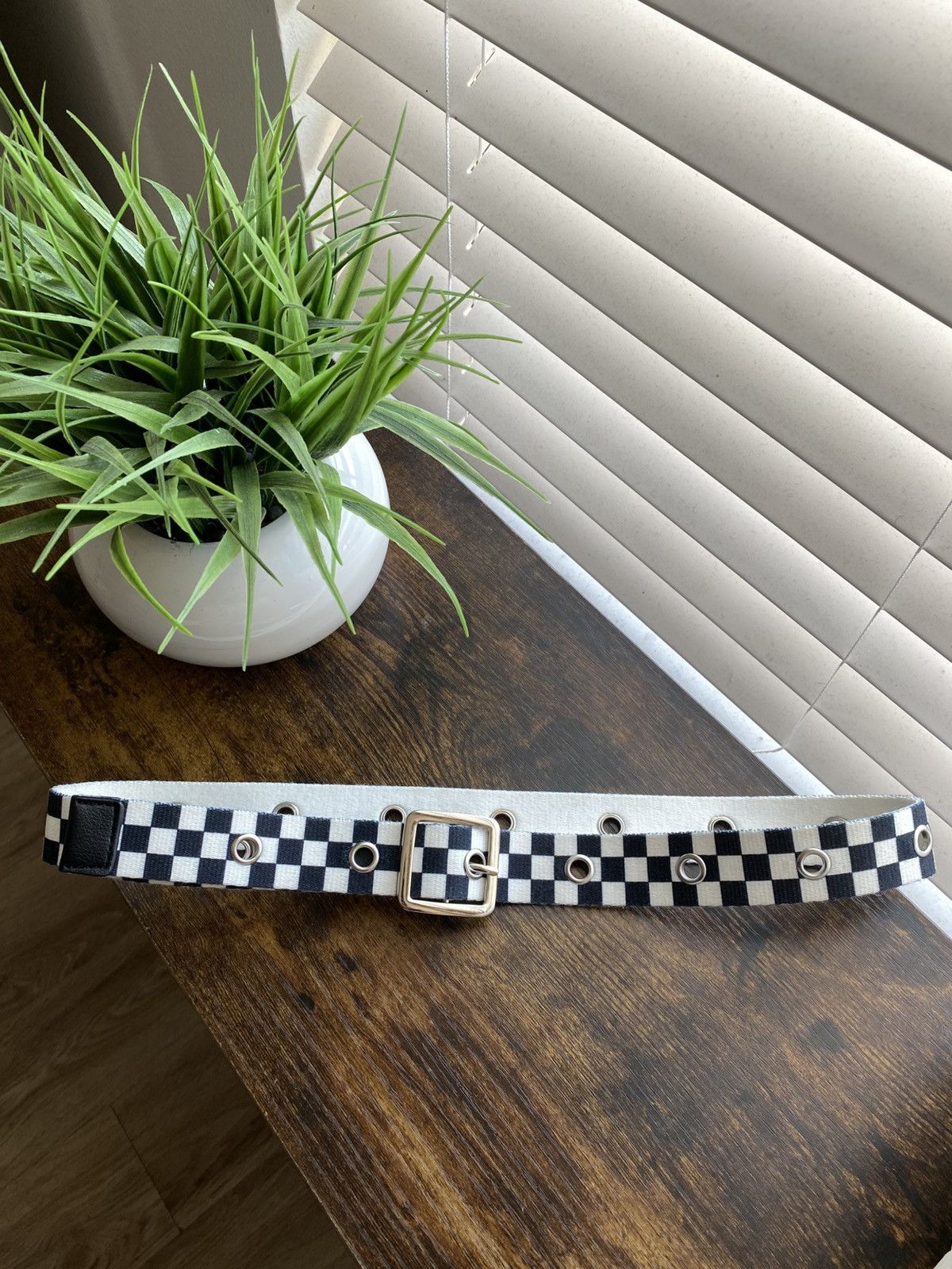Other Vintage Y2K Checkerboard Grommet Belt Size ONE SIZE - 2 Thumbnail