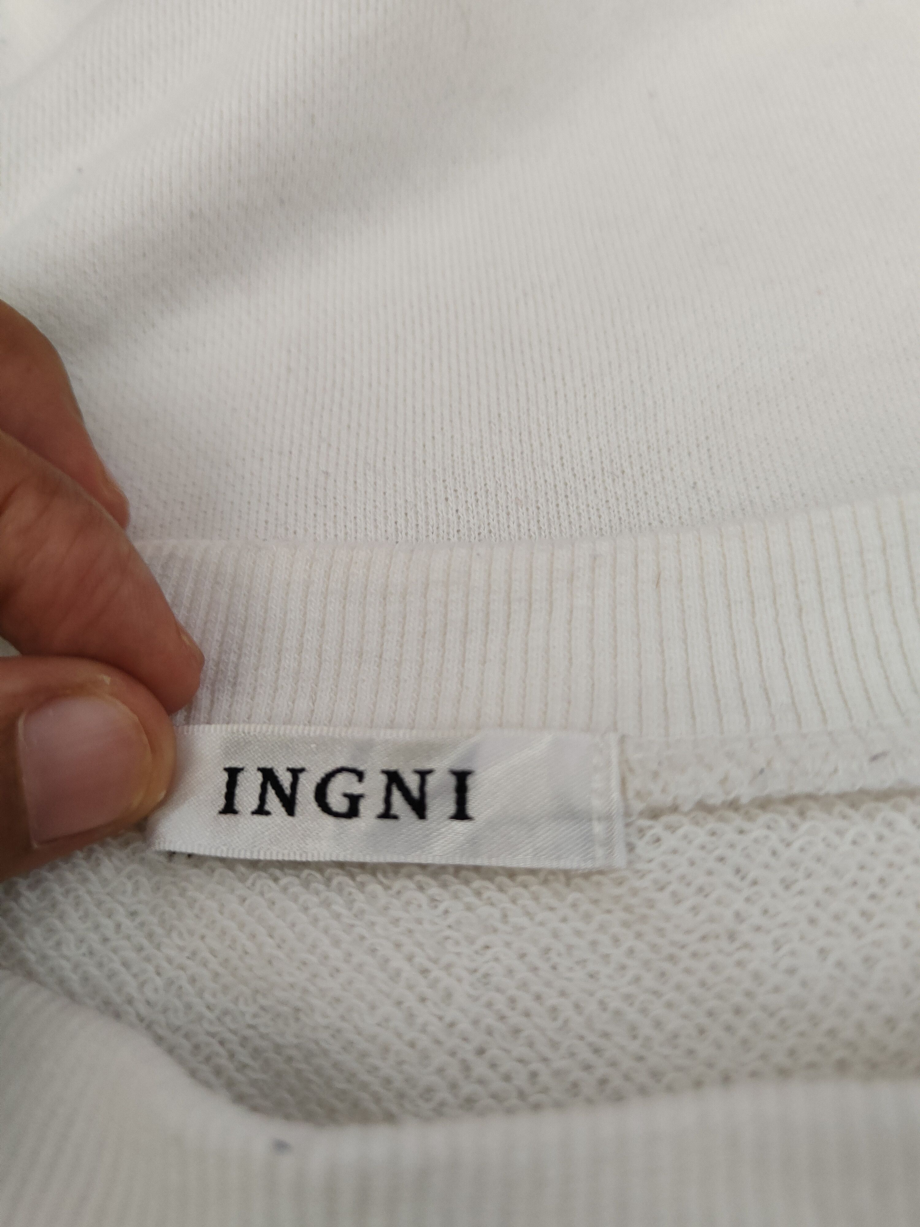 Japanese Brand × Vintage Ingni japan White Sweatshirts #S2558 Size US M / EU 48-50 / 2 - 12 Thumbnail