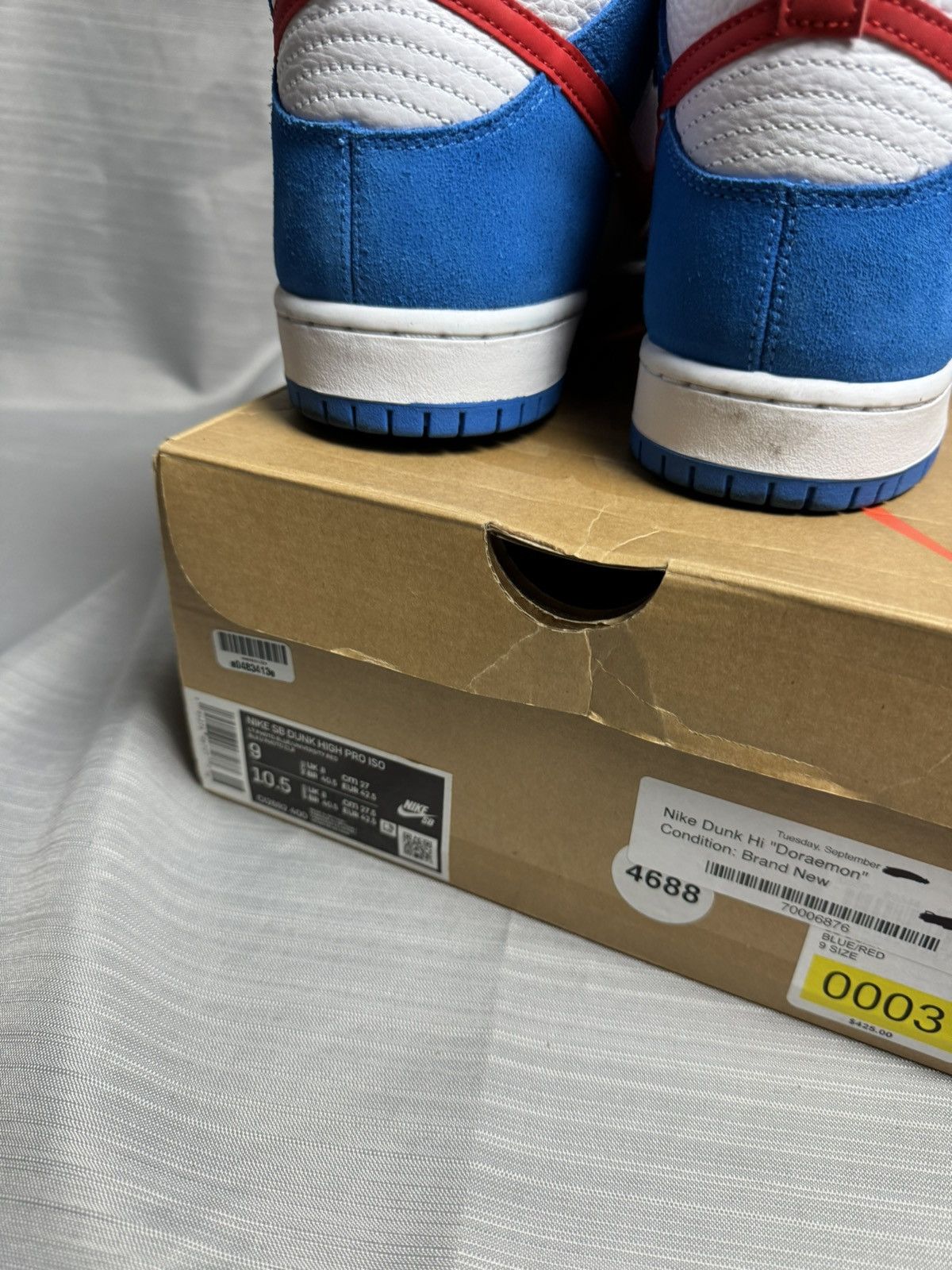 Nike Nike SB Dunk Hi “Doraemon” 2020 Size US 9 / EU 42 - 9 Thumbnail