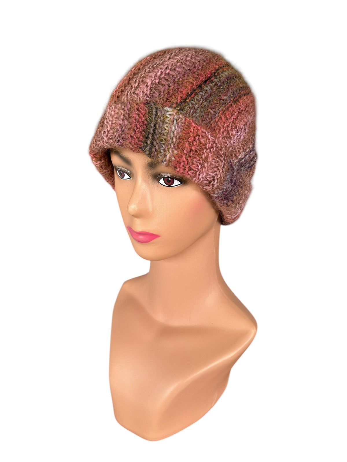 Kapital Crochet Knitted Handmade Hairy Beanie Hats Size ONE SIZE - 5 Thumbnail