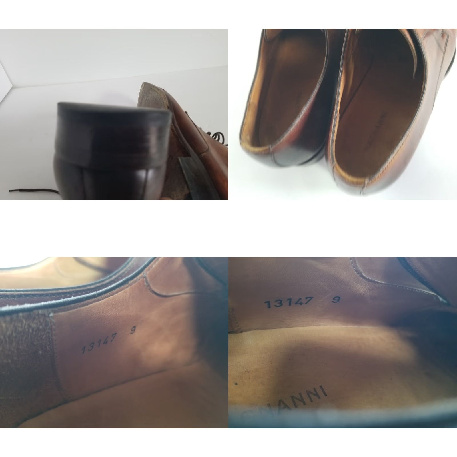 Magnanni Magnanni Oxford Dress Men's Size 9 Brown Leather Cap Toe Lace Up M Shoes Size ONE SIZE - 10 Thumbnail