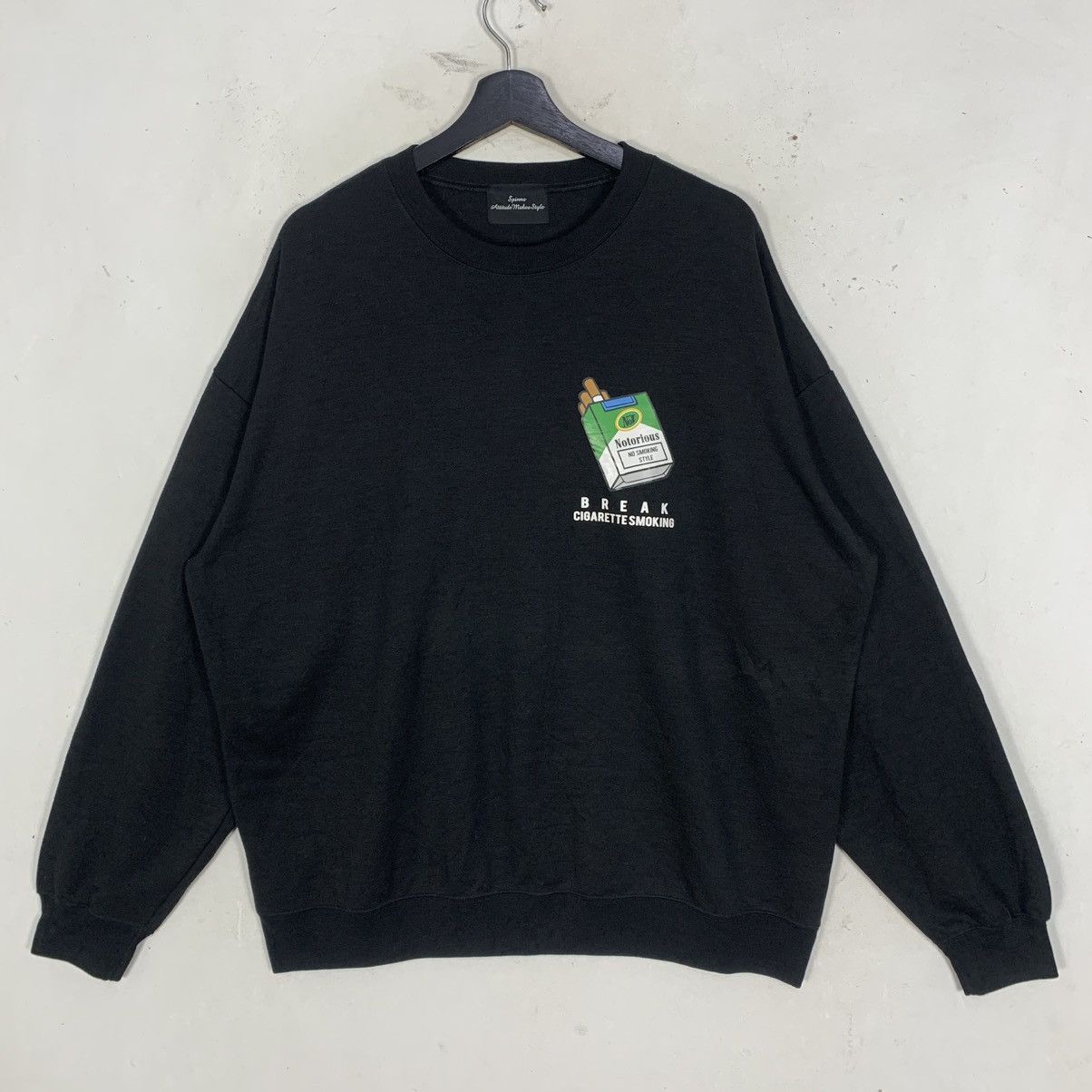 Japanese Brand Spinas Attutude Clothing StreetWear JapaneseBran Sweatshirt Size US XL / EU 56 / 4 - 2 Thumbnail