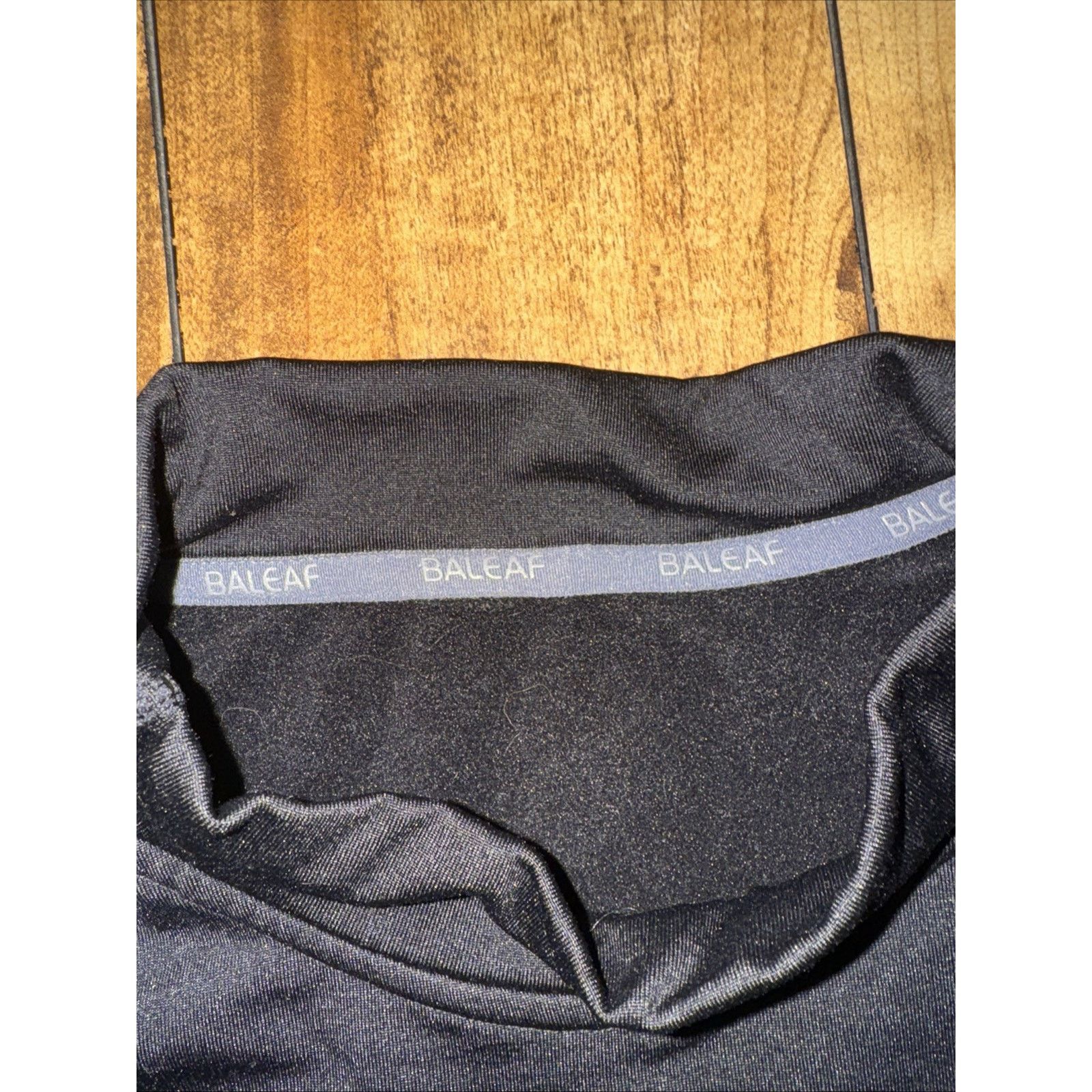 Vintage Baleaf Mock Neck Compression Shirt Black 20x27 Large Size L / US 10 / IT 46 - 2 Thumbnail
