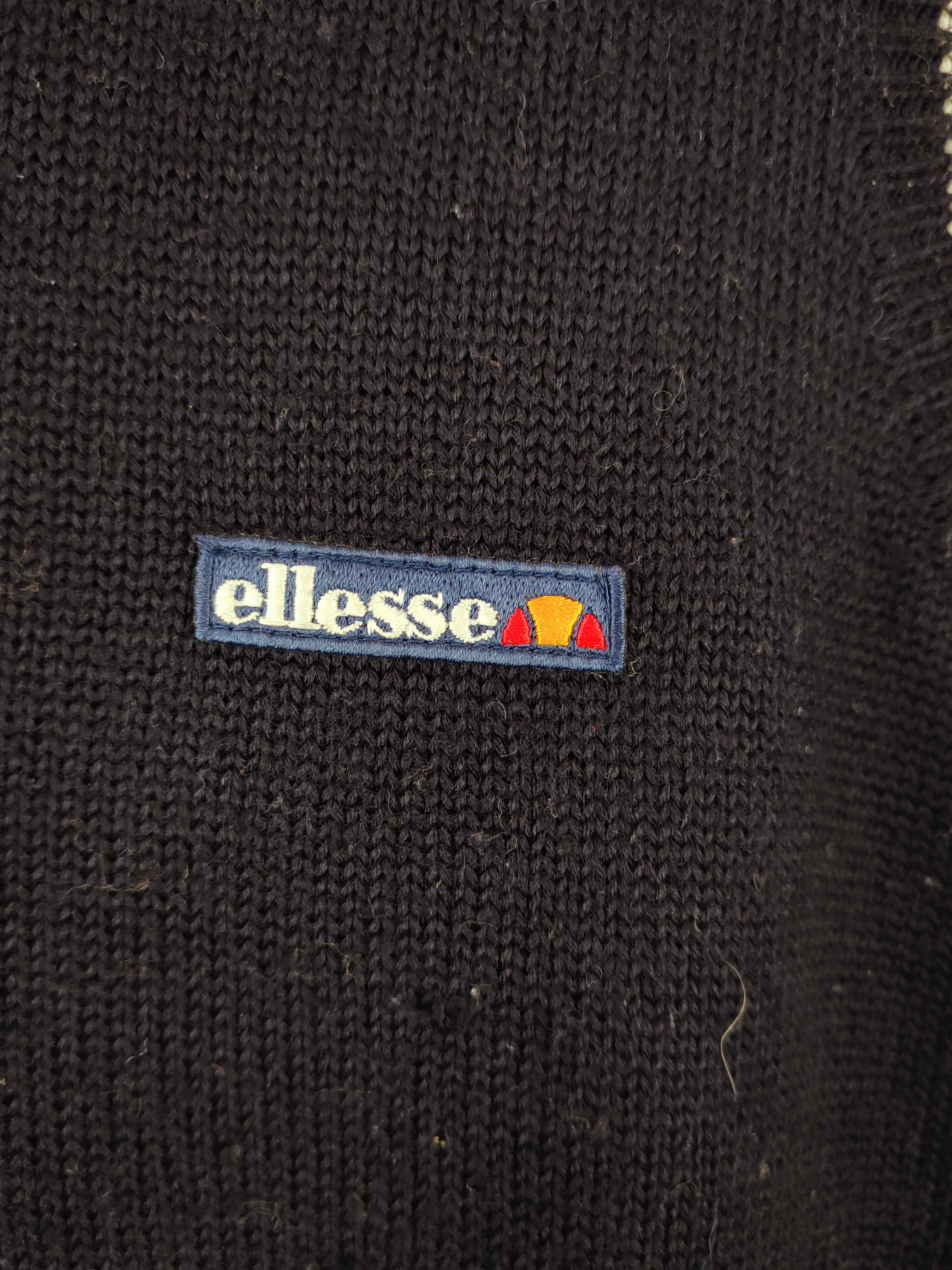 Ellesse × Homespun Knitwear × Japanese Brand Ellese Navy ripped vintage Knitwear Vests #W829 Size M / US 6-8 / IT 42-44 - 6 Thumbnail
