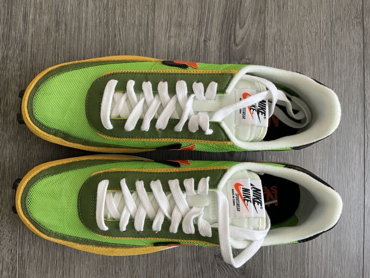 Nike × Sacai LD Waffle Green Gusto Size US 12 / EU 45 - 5 Thumbnail