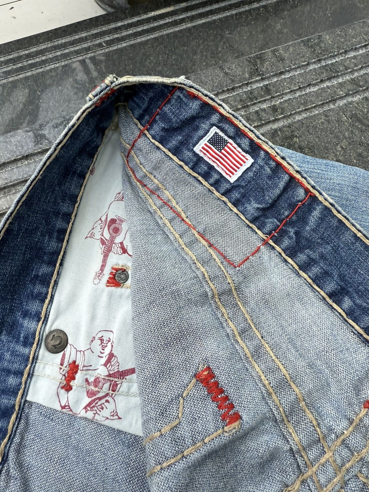 True Religion 90’s TRUE RELIGION RARE POCKET LOGO Y2K VINTAGE RETRO PANTS Size US 38 / EU 54 - 19 Thumbnail