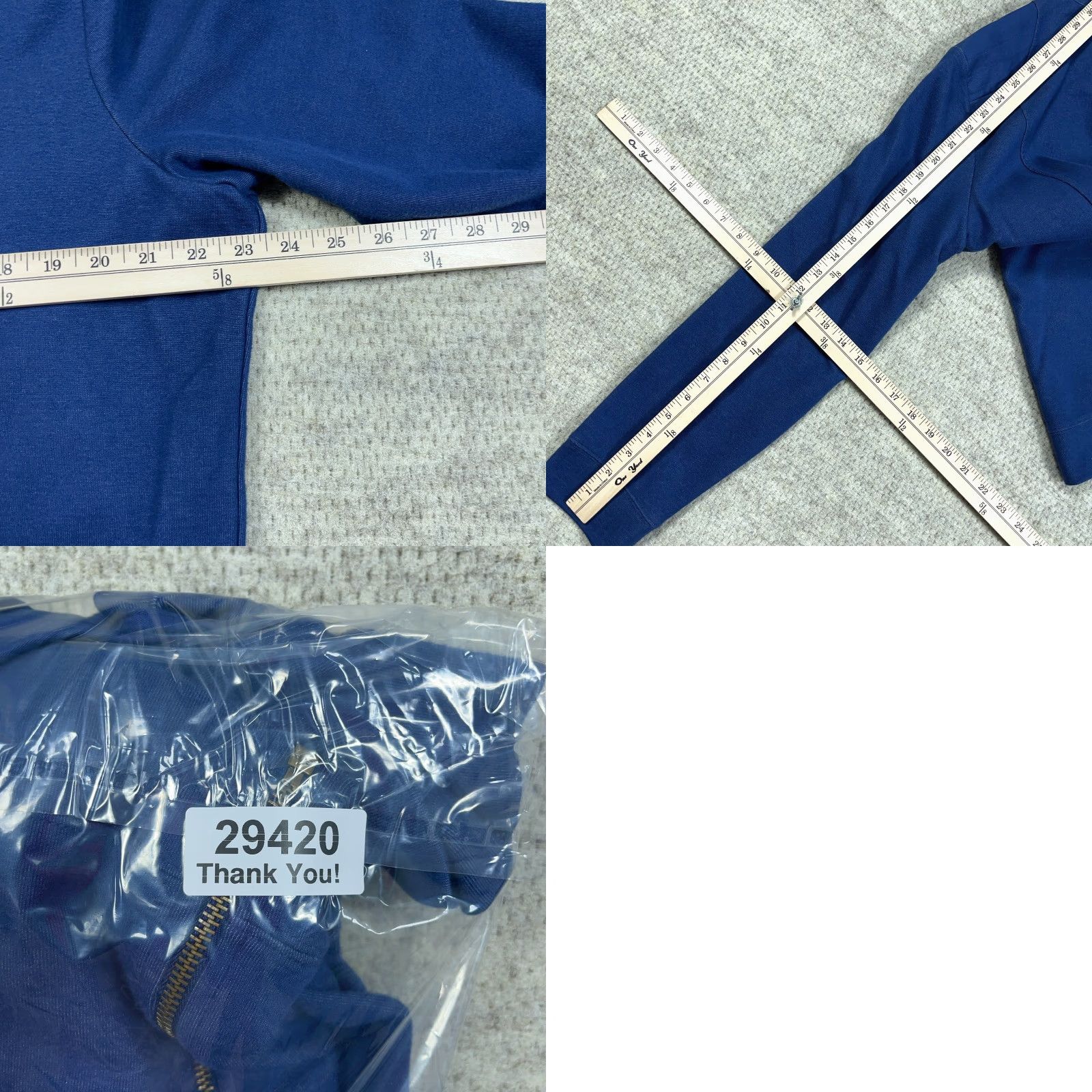 Ralph Lauren Lauren Ralph Lauren Jacket Women 2X Blue Full Zip Lightweight Mock Neck LRL Size XXL / US 16-18 / IT 52-54 - 8 Thumbnail