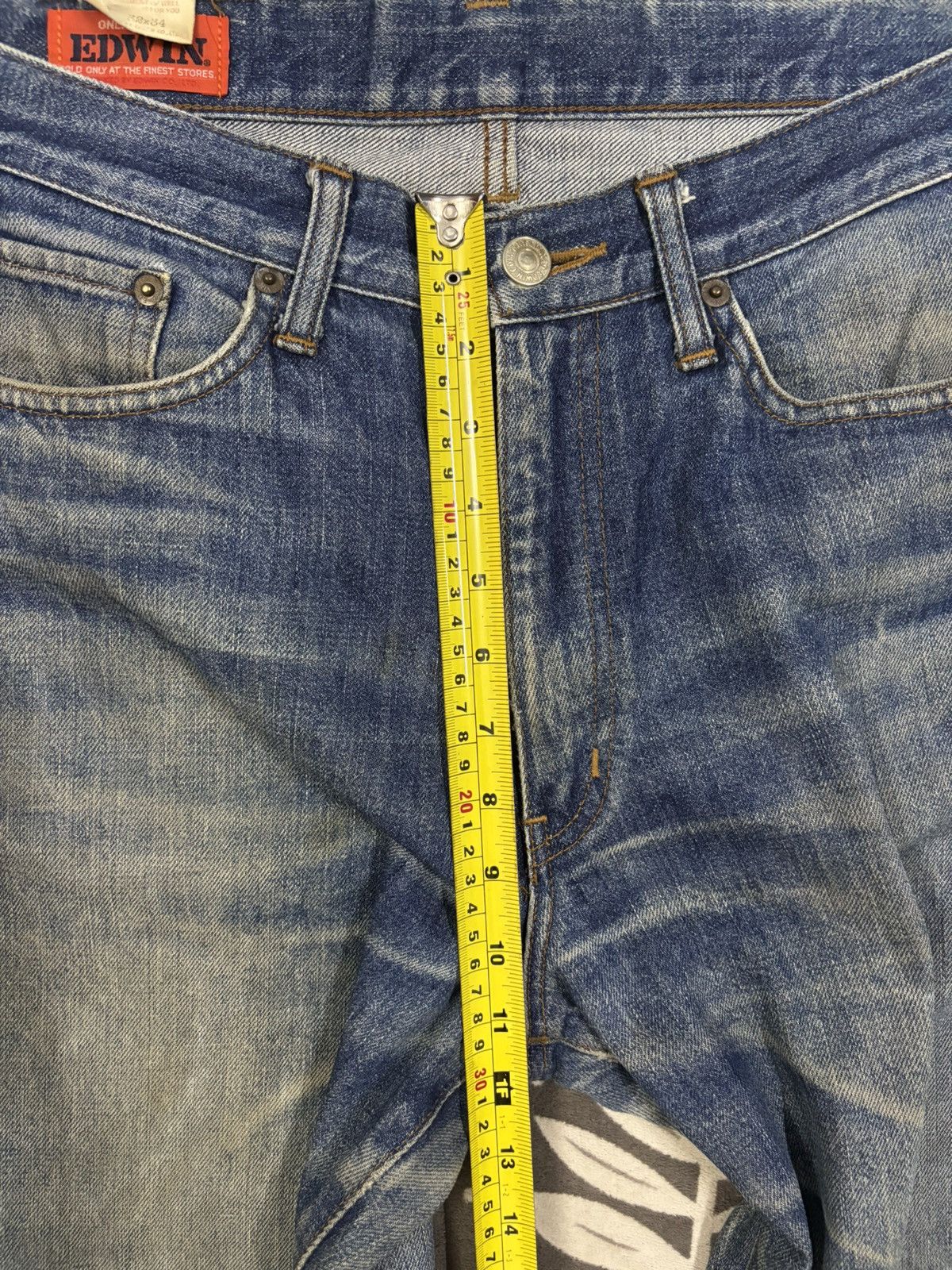 Edwin Vintage Rare Edwin Frontier Mud Wash Loose Distressed Jeans Size US 31 - 17 Thumbnail