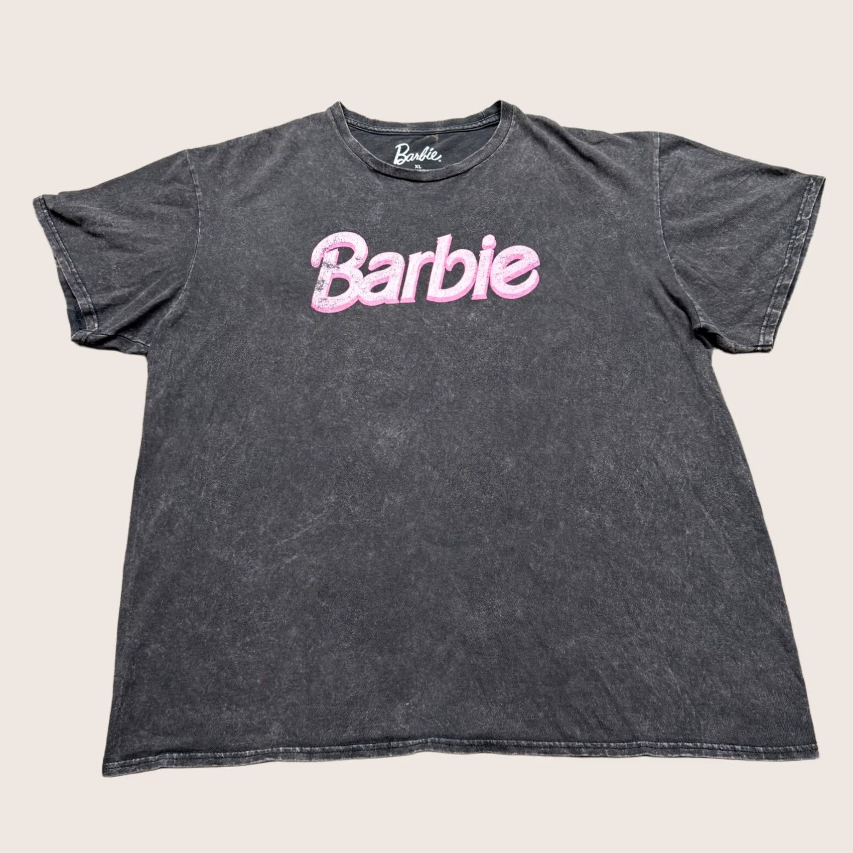 Vintage Barbie Graphic Shirt Men's XL Black Short Sleeve Acid Wash Tee Movie Size US XL / EU 56 / 4 - 1 Thumbnail