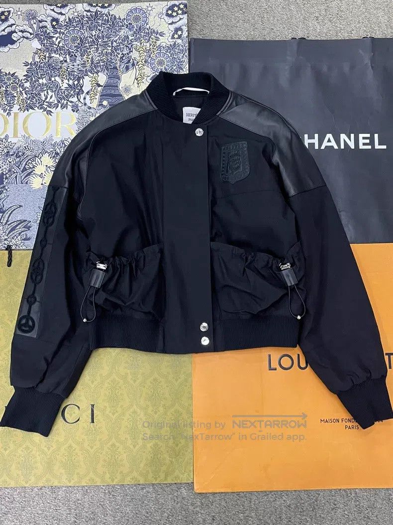 Hermes Hermes Black Embroidered Jacket Coat Size XS / US 0-2 / IT 36-38 - 1 Thumbnail