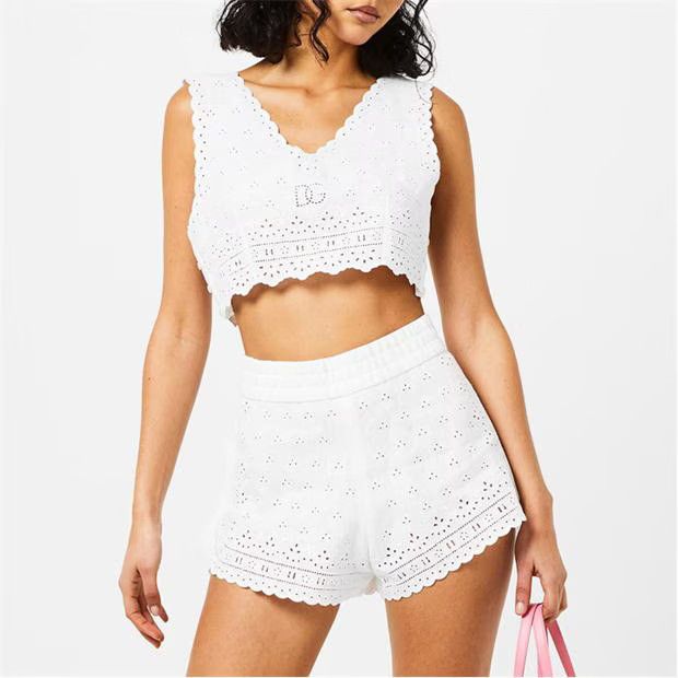 Dolce & Gabbana o1g2r1mq1024 Cropped Top in White Size M / US 6-8 / IT 42-44 - 5 Thumbnail