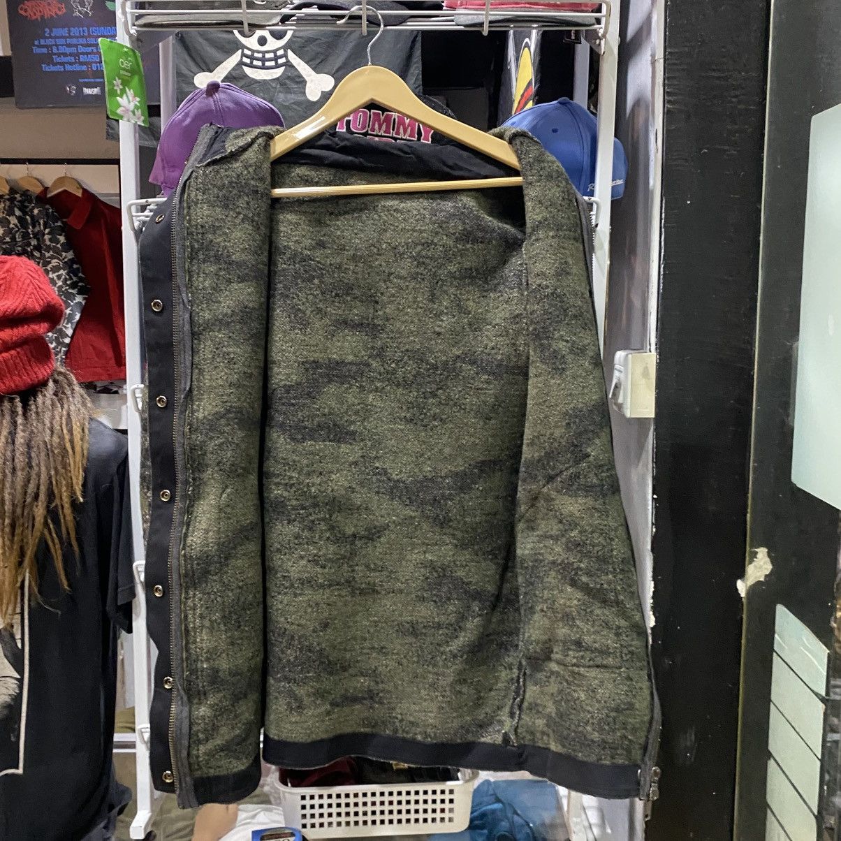 Diesel × Vintage Vintage 90s Diesel Wool Blend Camouflage Coat Jackets Size US S / EU 44-46 / 1 - 3 Thumbnail