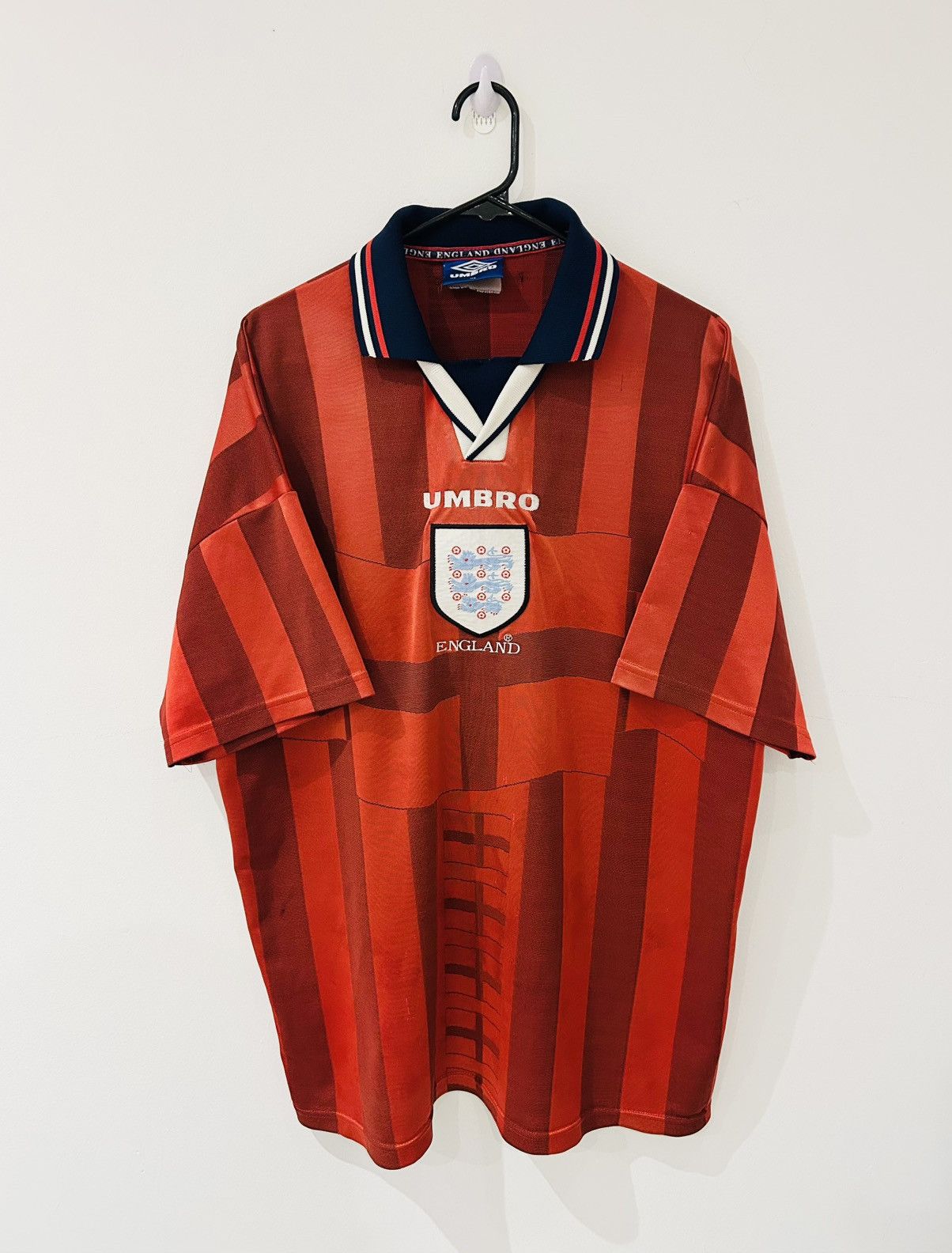 Umbro × Vintage England 1998 away jersey Size US XL / EU 56 / 4 - 1 Thumbnail