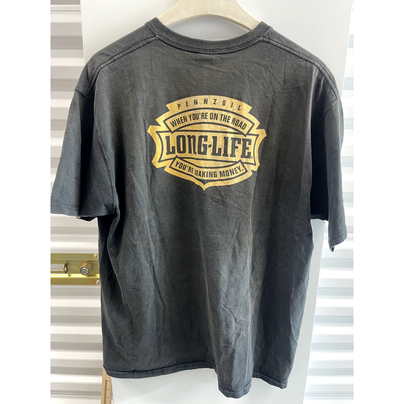 Fruit Of The Loom VTG 1999 PENZOIL NASCAR x HARLEY DAVIDSON LONG LIFE ON THE R Size US XL / EU 56 / 4 - 2 Thumbnail