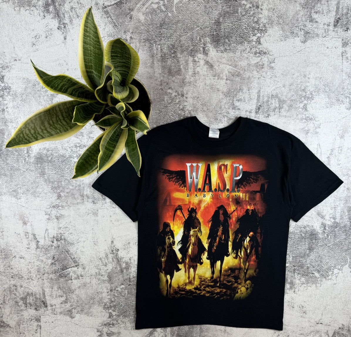 Band Tees WASP W.A.S.P Babylon 2009/2010 Heavy Metal Devil Band T Shirt Size US L / EU 52-54 / 3 - 1 Thumbnail