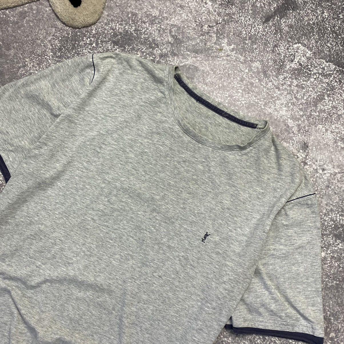 Vintage Vintage Ysl Yves Saint Lauren small logo luxury tee Size US M / EU 48-50 / 2 - 2 Thumbnail