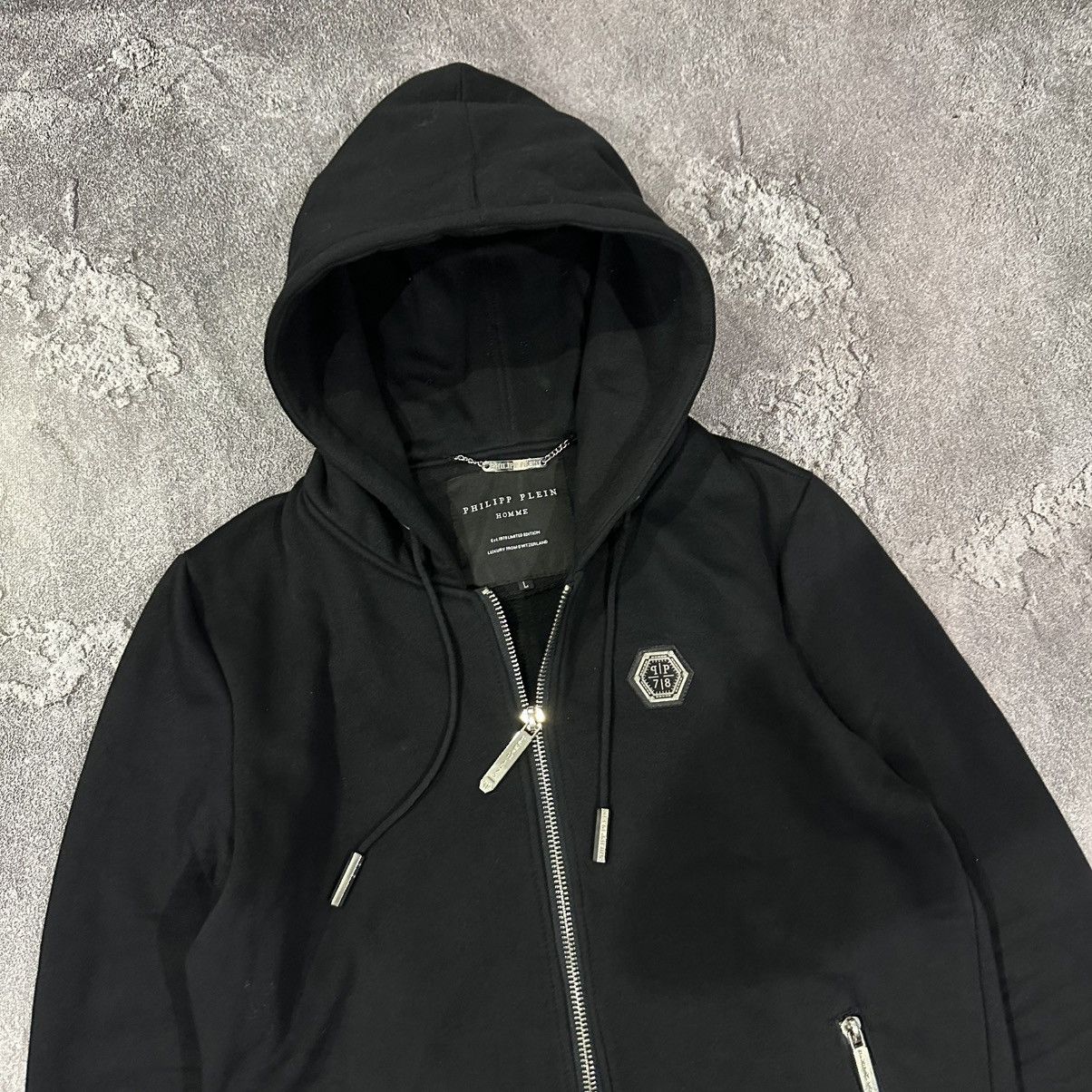 Philipp Plein Philipp Plein Men’s Zip Hoodie Size M-L Size US L / EU 52-54 / 3 - 3 Thumbnail
