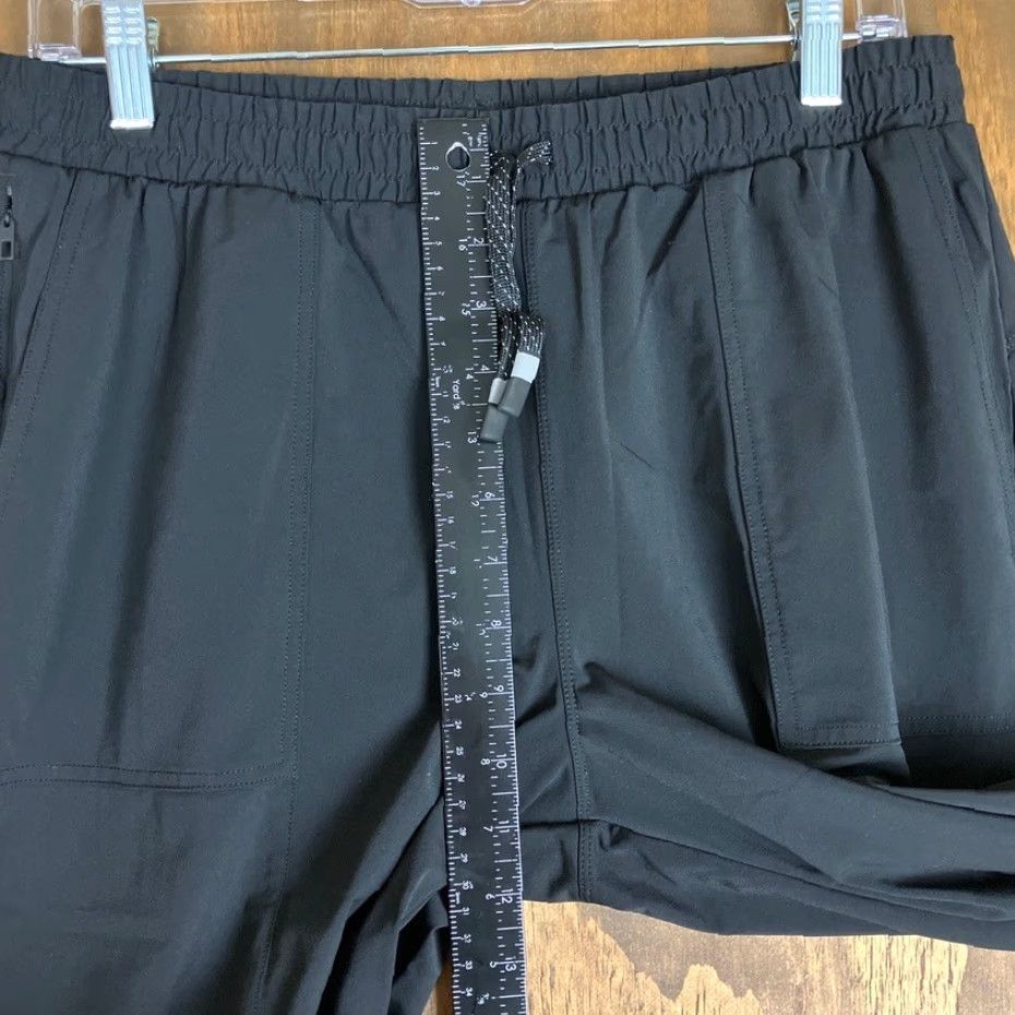 Fabletics Fabletics Pants The One Jogger Pull On Stretch Medium Black Woman Activewear Casual Travel Lightweight Zip Pocket Athletic Menopause? Size 32" / US 10 / IT 46 - 7 Thumbnail
