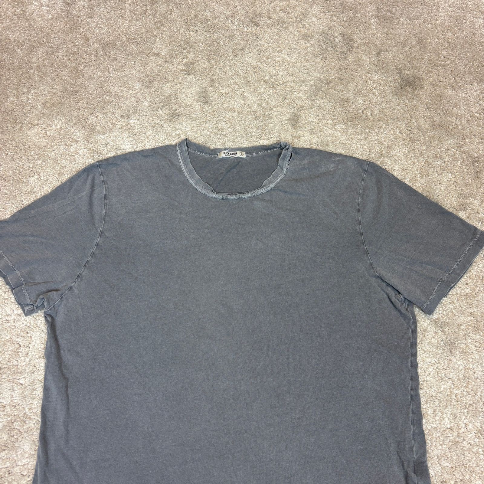 Buck Mason Buck Mason Distressed Curved Hem Short Sleeve Shirt Men's L Size US L / EU 52-54 / 3 - 2 Thumbnail