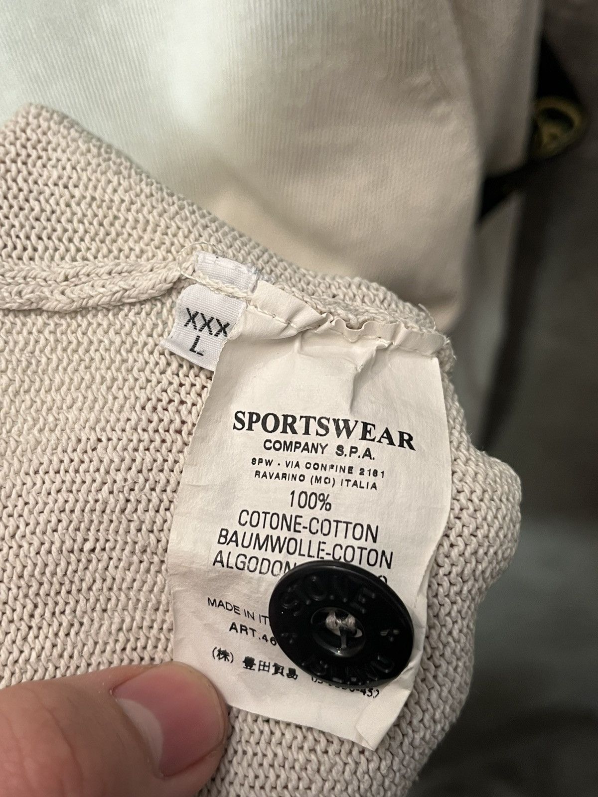 Massimo Osti × Stone Island × Vintage Stone Island Knitwear Sweater Jumper Heavy Half Zip Wool Size US XL / EU 56 / 4 - 7 Thumbnail