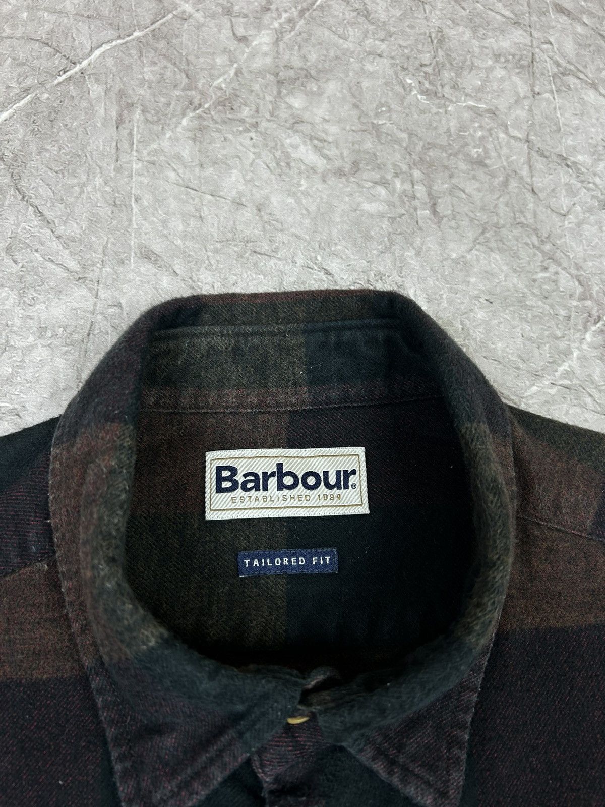 Barbour Barbour Elbe Stripe Flannel Shirt Mens Large Tailored Fit Size US L / EU 52-54 / 3 - 4 Thumbnail