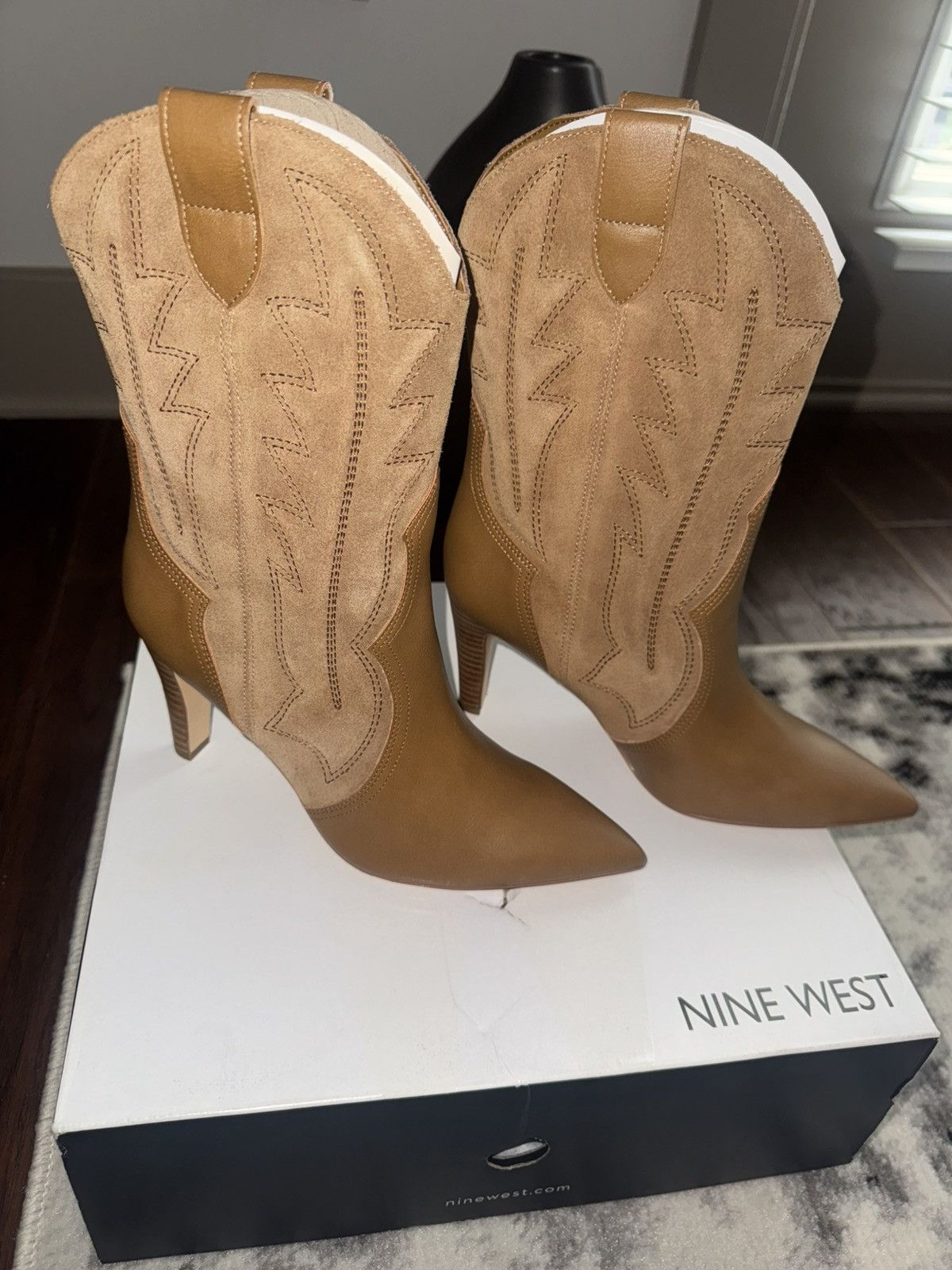Nine West Nine West Tan Heeled Boots Size US 6.5 / IT 36.5 - 2 Thumbnail