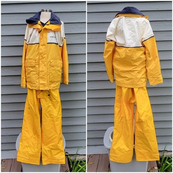 Vintage Vintage 90s High Vis Visability Yellow Nylon BoatUS Boating Size US S / EU 44-46 / 1 - 1 Thumbnail