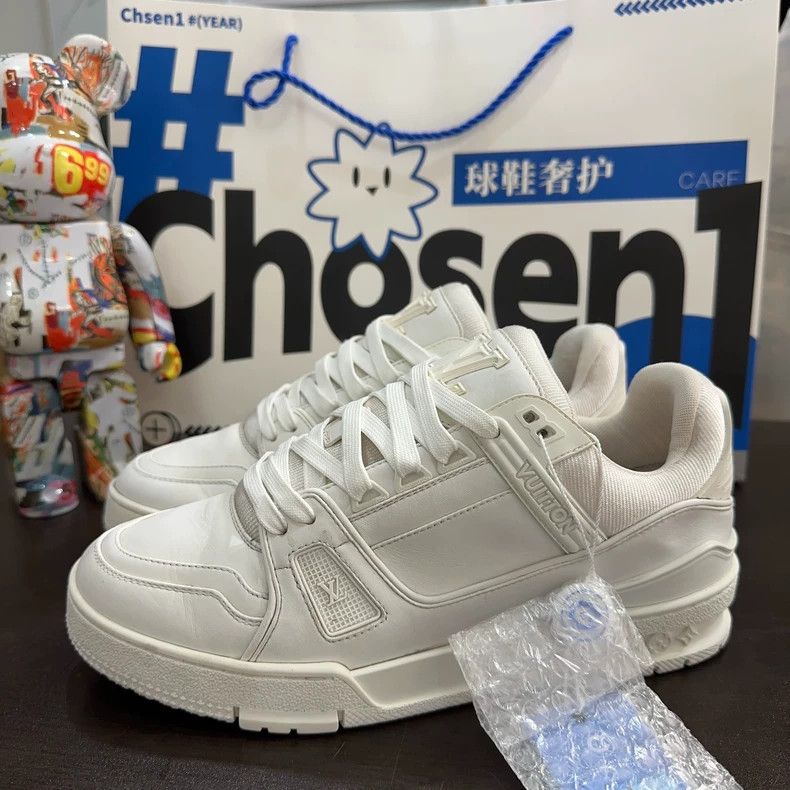 Louis Vuitton Louis Vuitton Trainer White Sneakers - dmc Size US 7 / EU 40 - 1 Thumbnail
