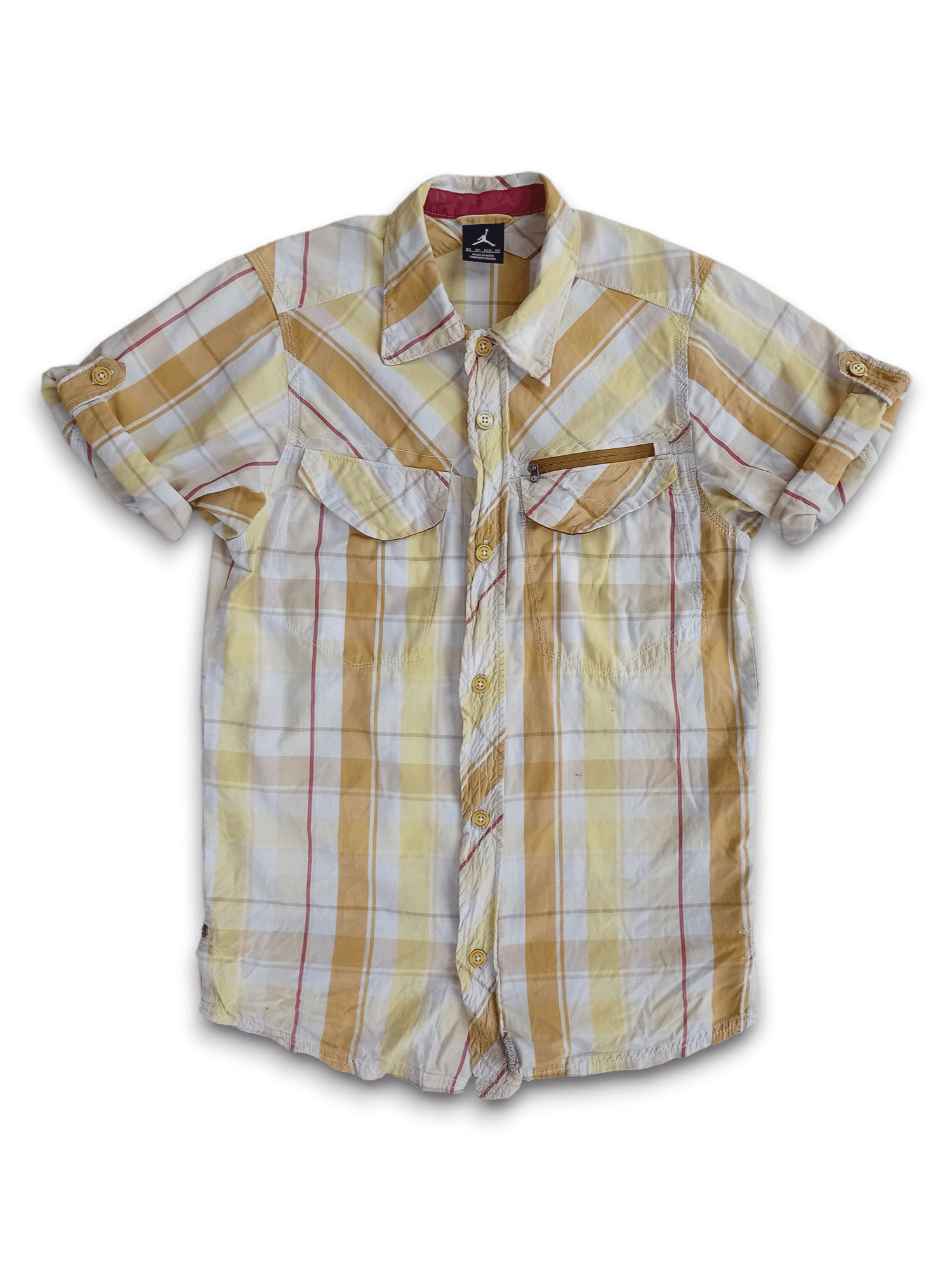 Jordan Brand × Nike Nike MJ 23 Checkered Shirt Button Up Size US S / EU 44-46 / 1 - 2 Thumbnail