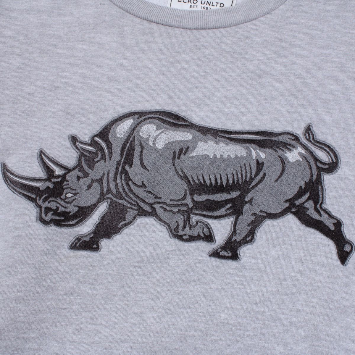 Ecko Unltd. × Vintage ECKO Unltd Vintage Big Logo Rhino Cotton Pockets Sweatshirt Size US L / EU 52-54 / 3 - 5 Thumbnail