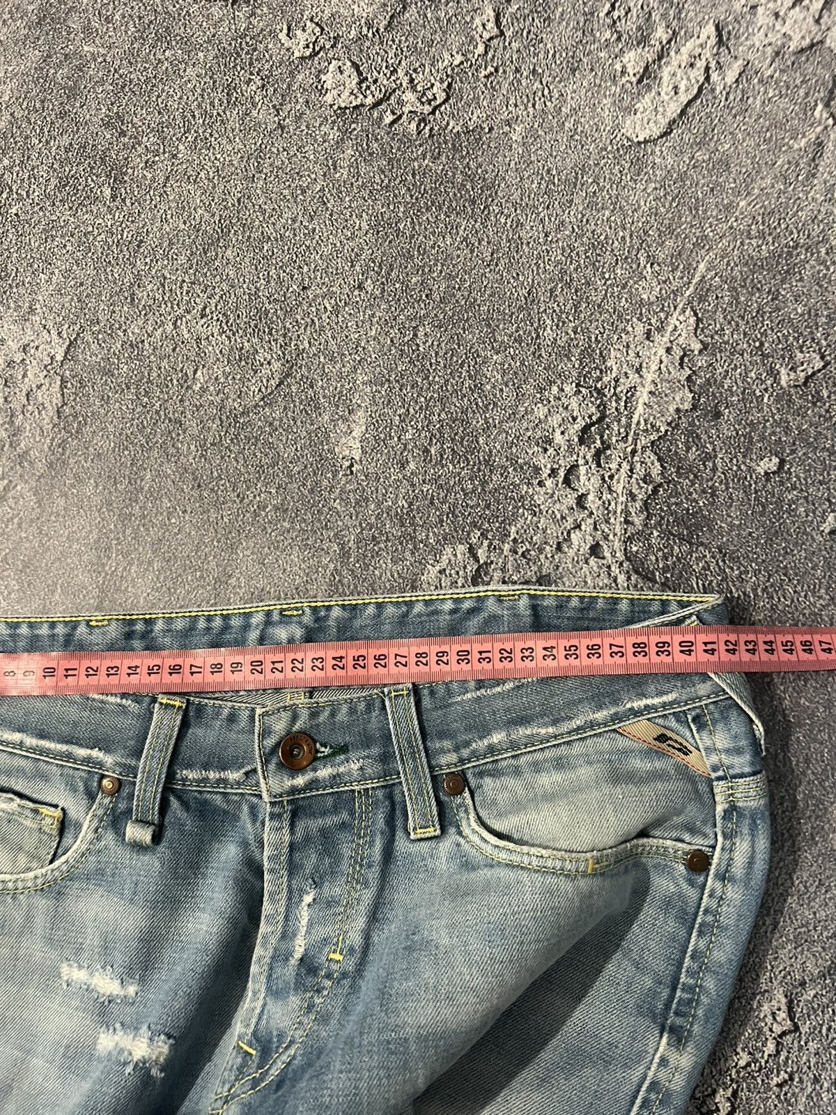 Japanese Brand Streetwear Staple Slim Destroyed Number Nine Style Size US 33 - 9 Thumbnail