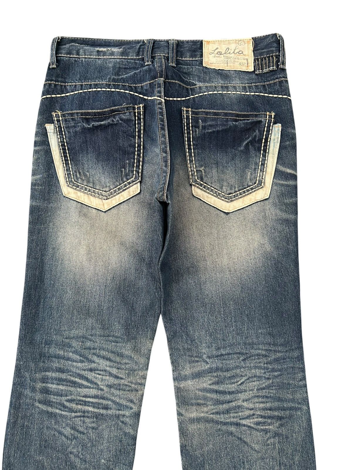 Kapital YOSHITOMO NARA LOLITA Exotic Vintage Rusty Faded Denim Jeans Size US 34 / EU 50 - 5 Thumbnail
