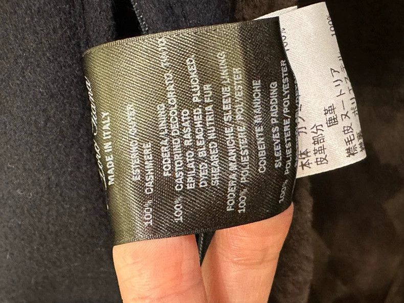 Loro Piana LORO PIANA Men's suede beaver fur cashmere jacket Size US XS / EU 42 / 0 - 9 Thumbnail