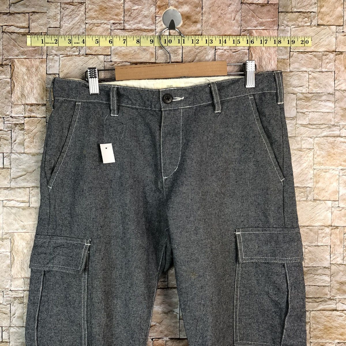 Japanese Brand Ikka Grey Cargo utility tactical Multipocket Pants #A840 Size US 31 - 4 Thumbnail
