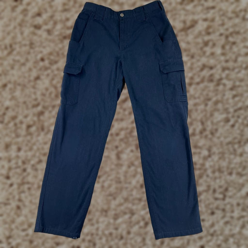 Vintage WearGuard Pants Men 34x34 Blue Cargo Uniform Work Polyester Blend Canvas EMT Trades Size US 34 / EU 50 - 1 Thumbnail