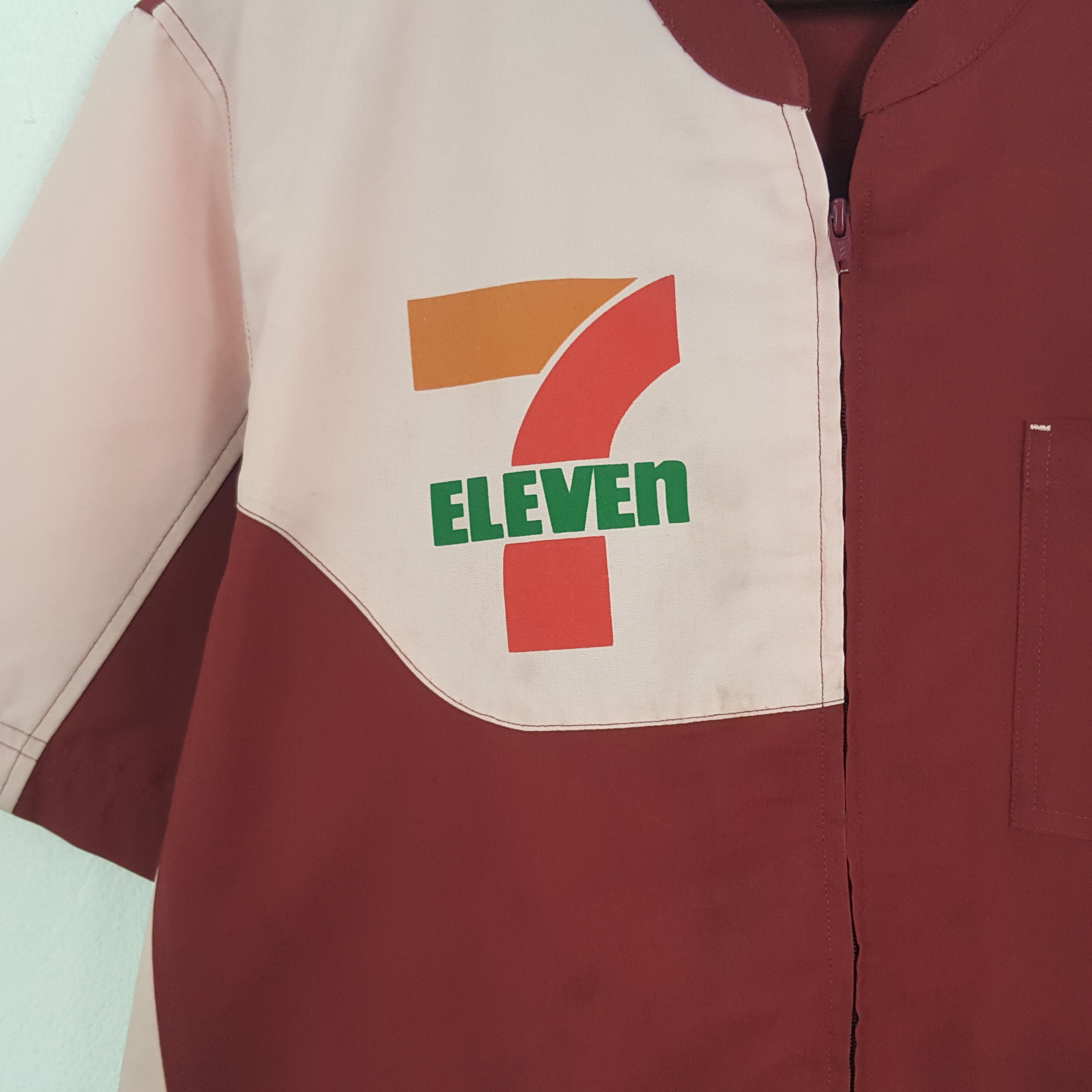 Japanese Brand × Uniform Wares × Vintage Vintage 7 Eleven Zipper Uniform Jacket Size US L / EU 52-54 / 3 - 4 Thumbnail