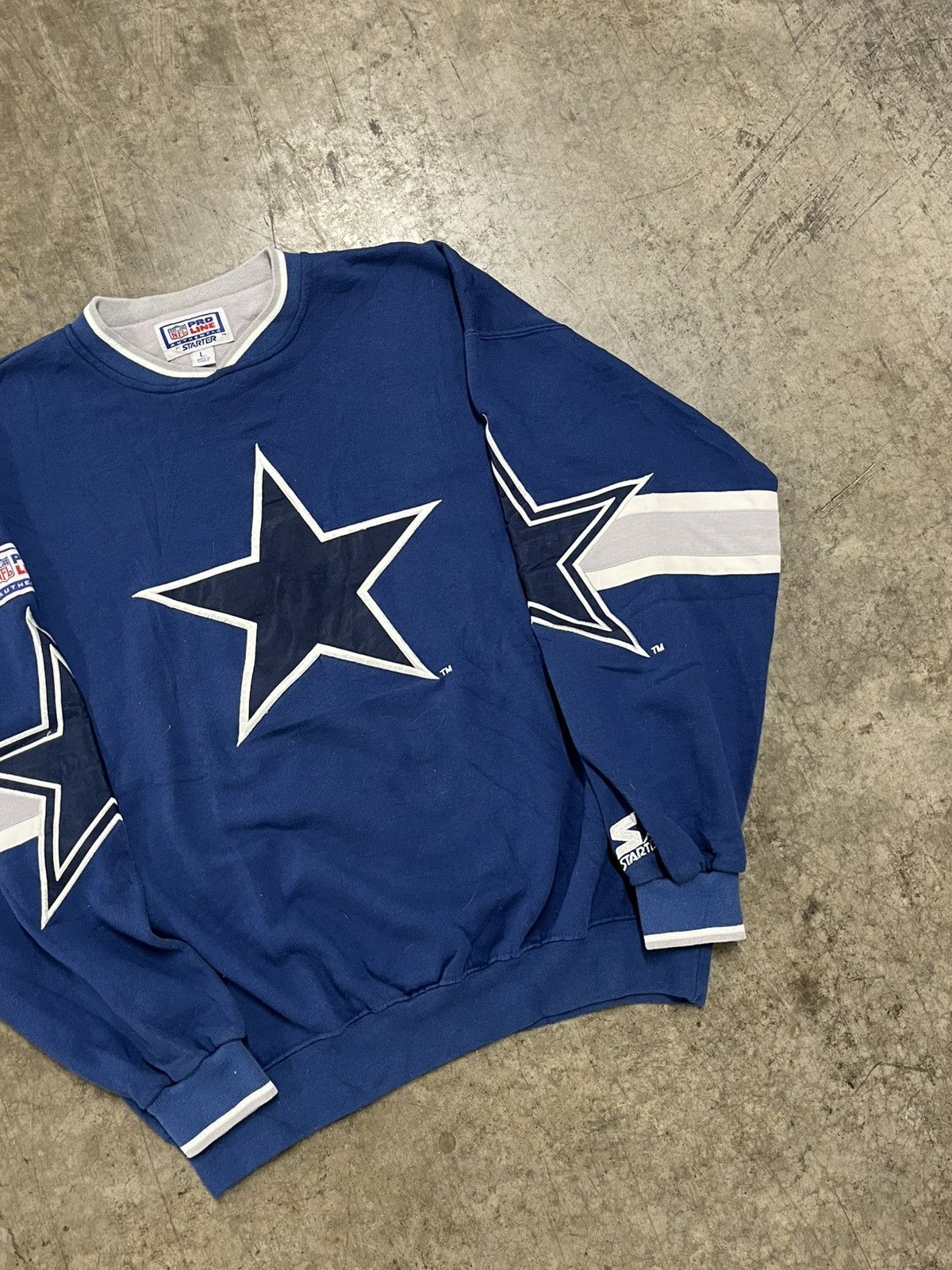 Vintage Vintage 90s Dallas cowboys starter sweatshirt rare NFL Size US L / EU 52-54 / 3 - 4 Thumbnail