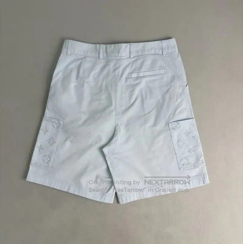 Louis Vuitton Louis Vuitton Light Blue Cotton Men's Shorts . Size US 32 / EU 48 - 2 Thumbnail