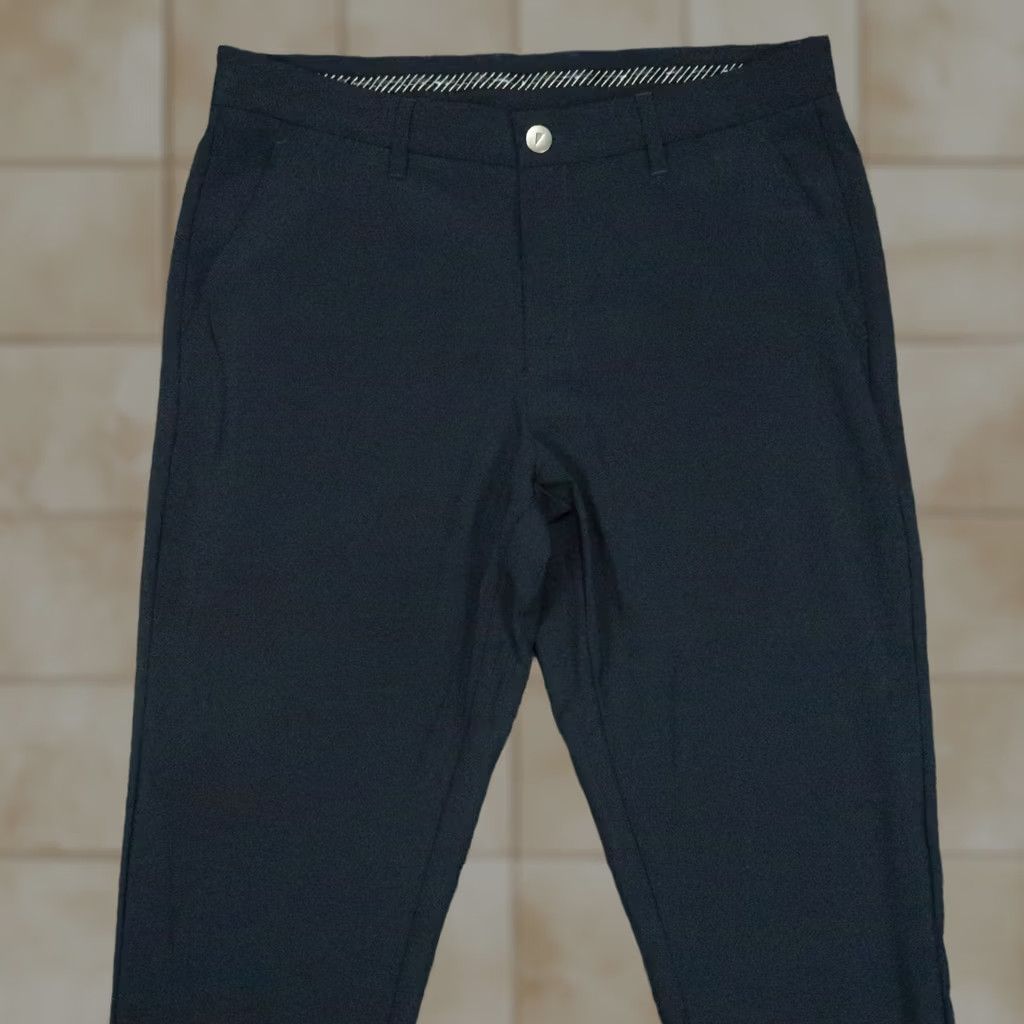 Vintage Primo Pants Mens 33x30 Blue Stretch Ankle Zip Performance Chino Tapered Regular Size US 33 - 1 Thumbnail