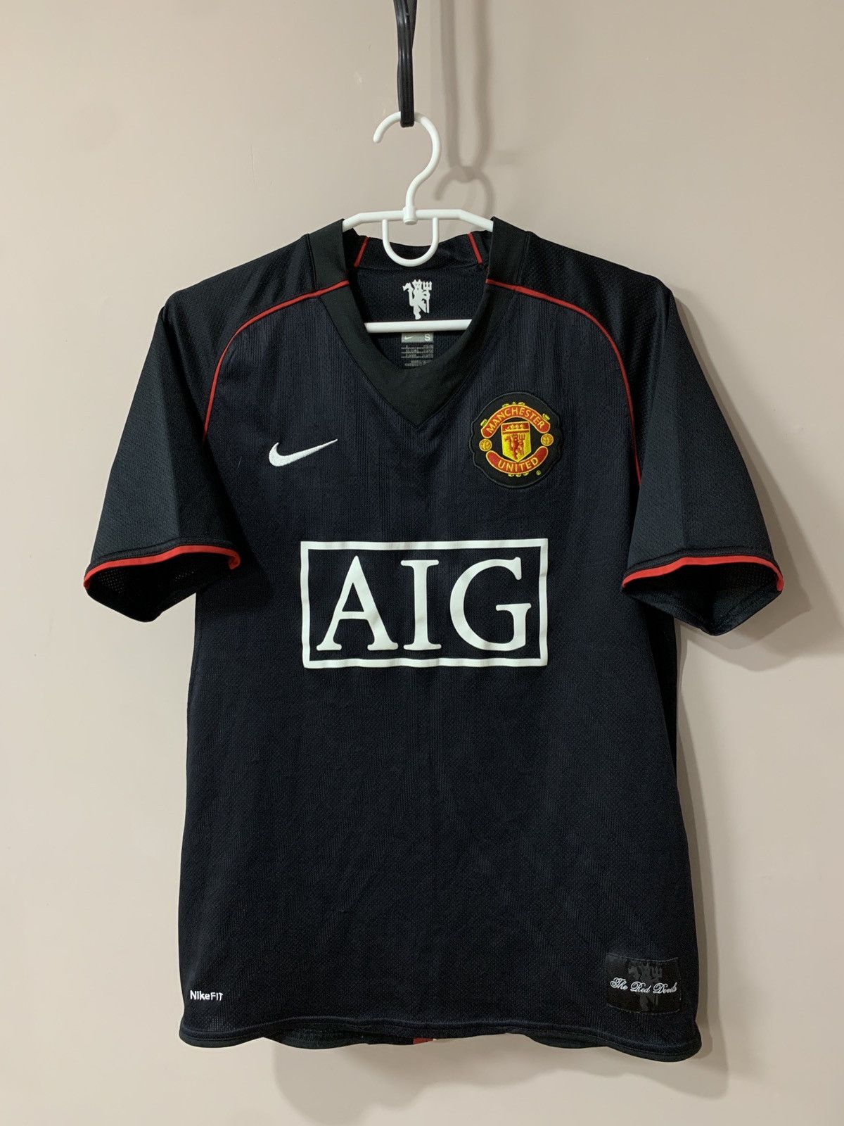 Nike Manchester United 2008 Football Shirt Nike Soccer NANI #17 Size US S / EU 44-46 / 1 - 1 Thumbnail