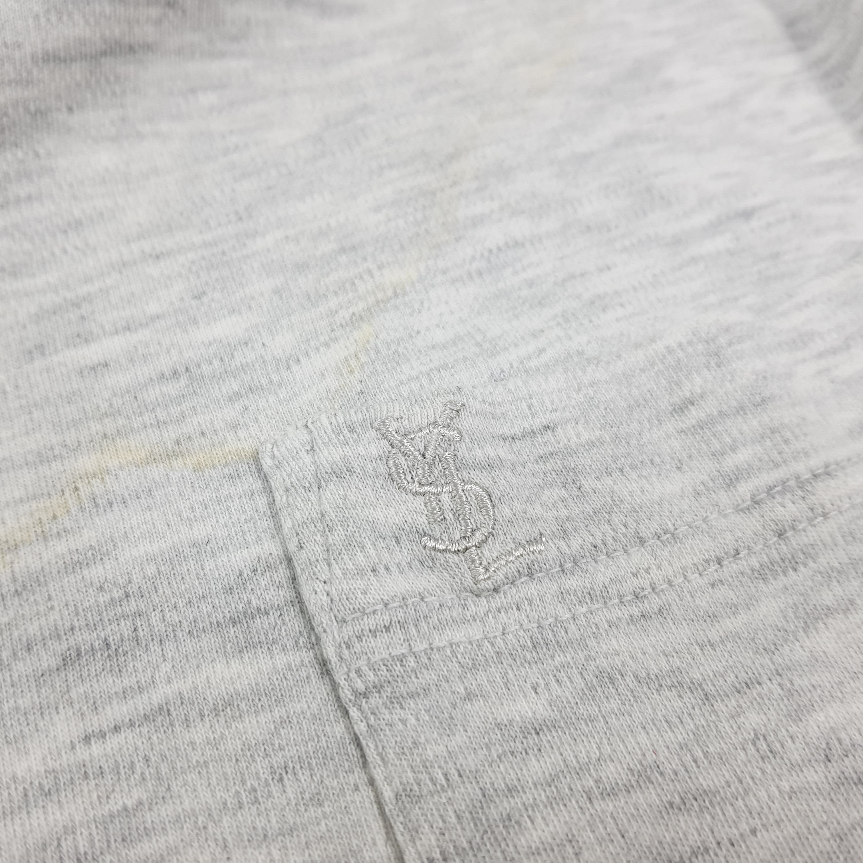 Vintage × Yves Saint Laurent Vintage Yves Saint Laurent Designer Pocket Tees Size US L / EU 52-54 / 3 - 6 Thumbnail