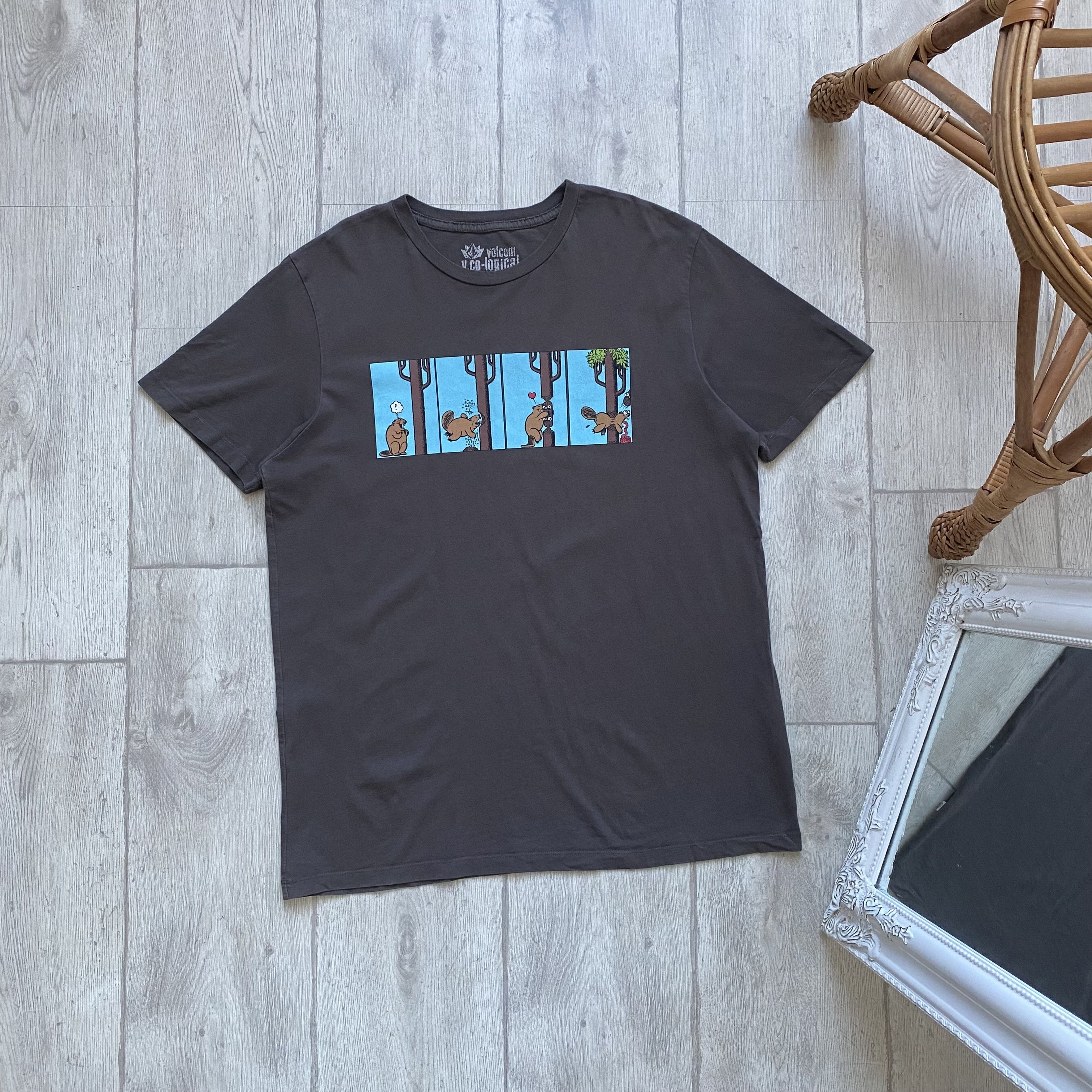 Rip Curl 🛹 Skatebording humor tee Vintage Volkom art print oneill Size US M / EU 48-50 / 2 - 1 Thumbnail